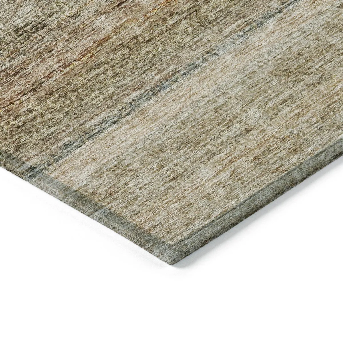 Machine Washable Indoor/ Outdoor Ombre Solid Chantille Rug