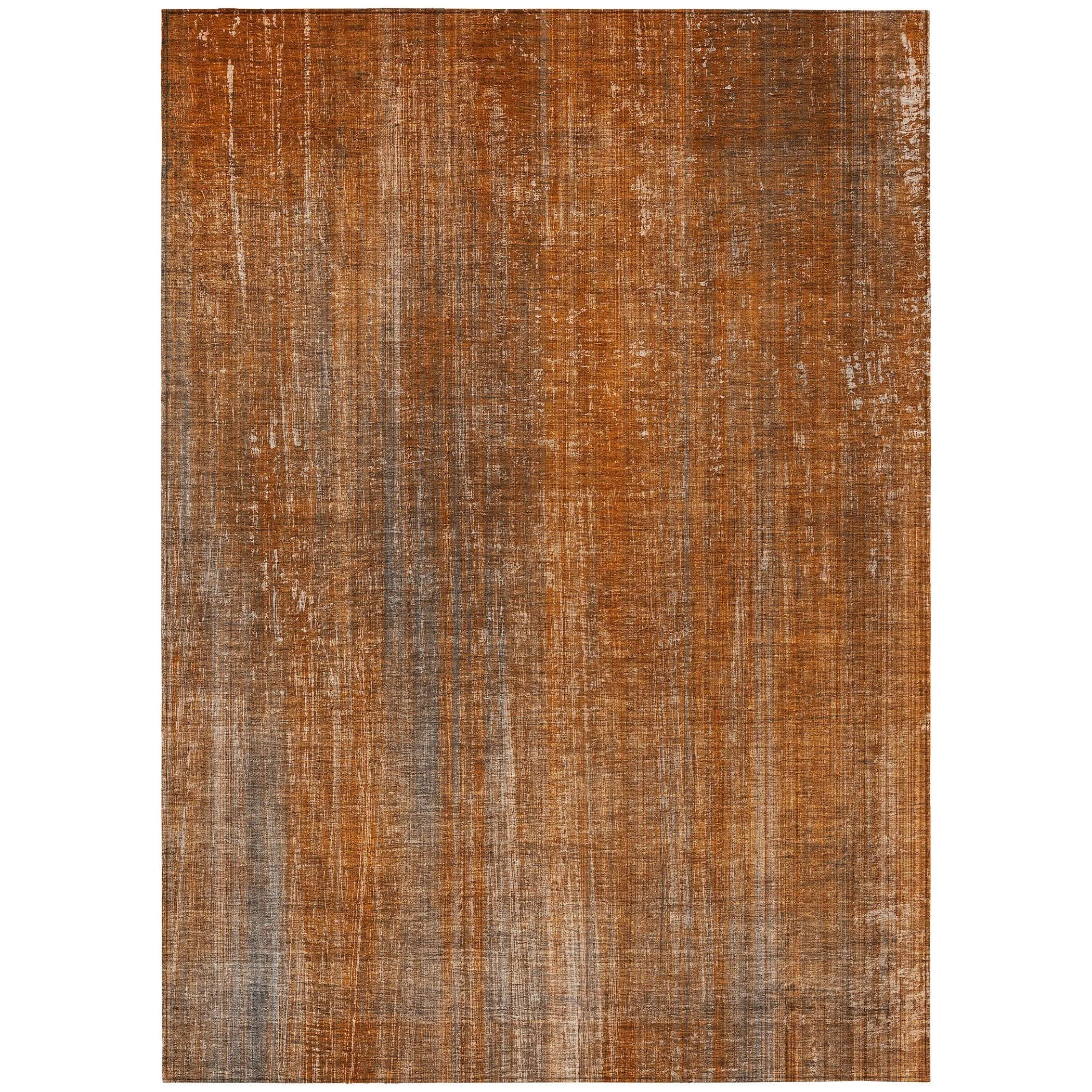 Machine Washable Indoor/ Outdoor Ombre Solid Chantille Rug