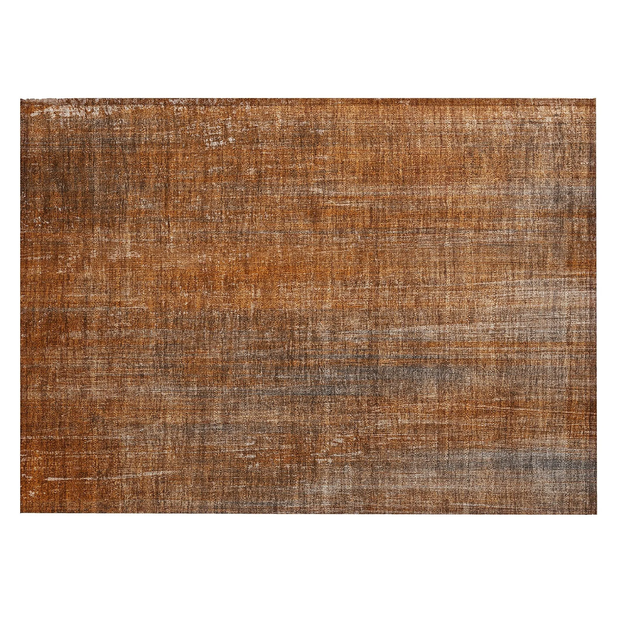 Machine Washable Indoor/ Outdoor Ombre Solid Chantille Rug