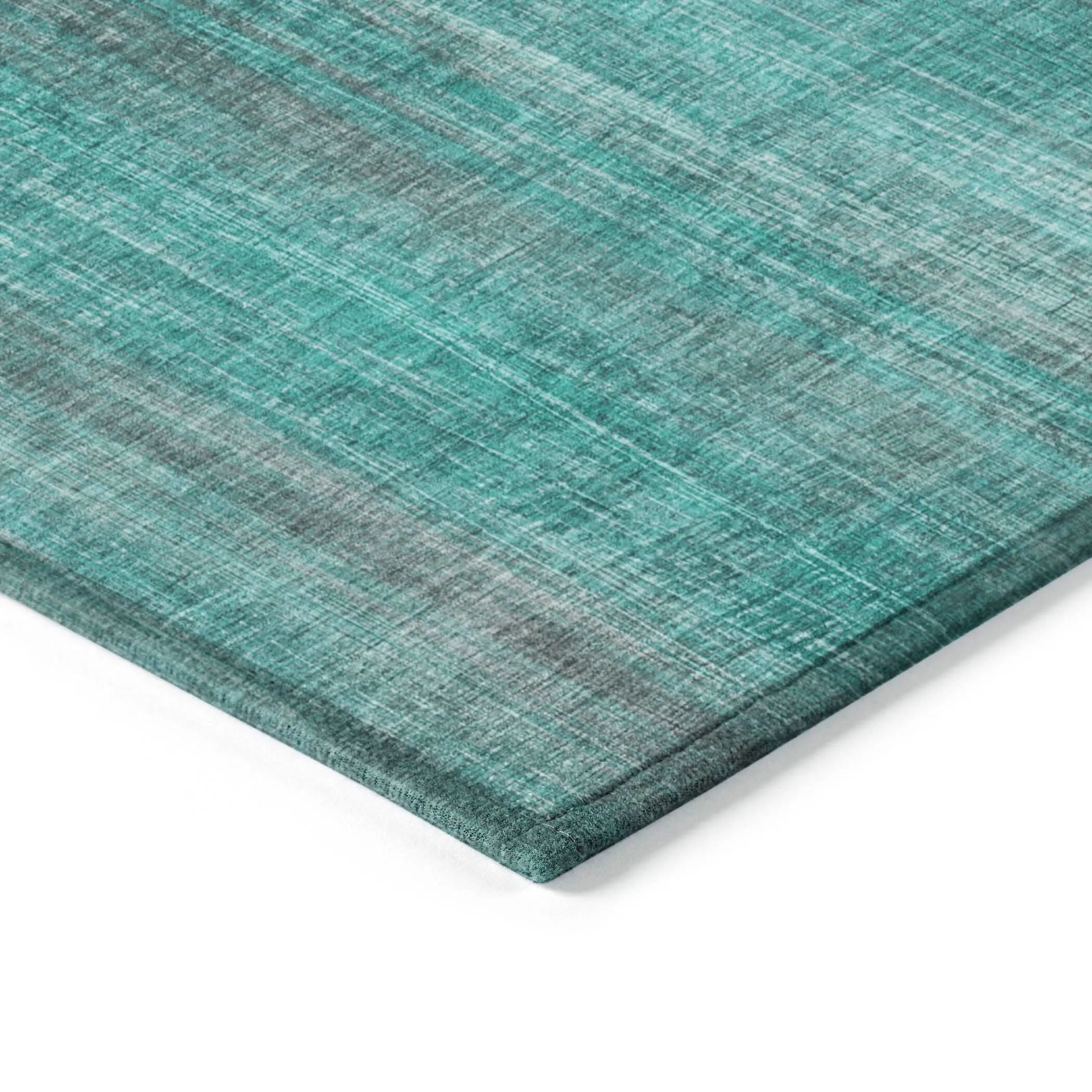 Machine Washable Indoor/ Outdoor Ombre Solid Chantille Rug