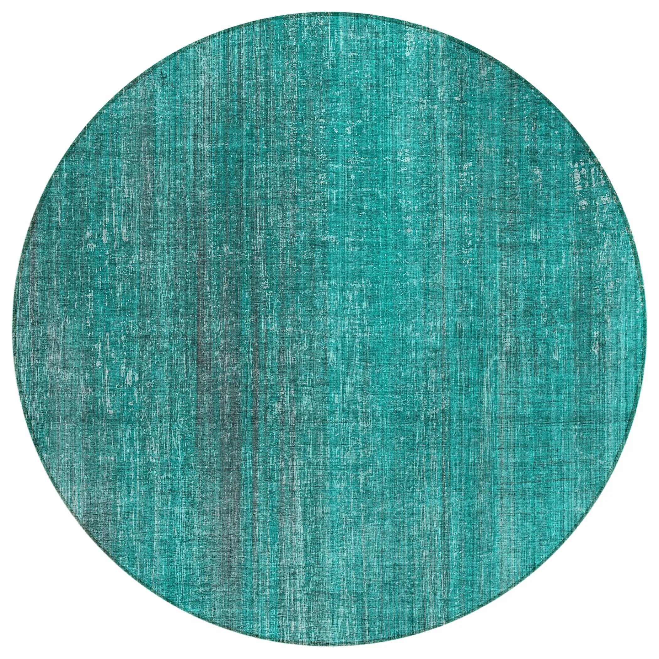 Machine Washable Indoor/ Outdoor Ombre Solid Chantille Rug