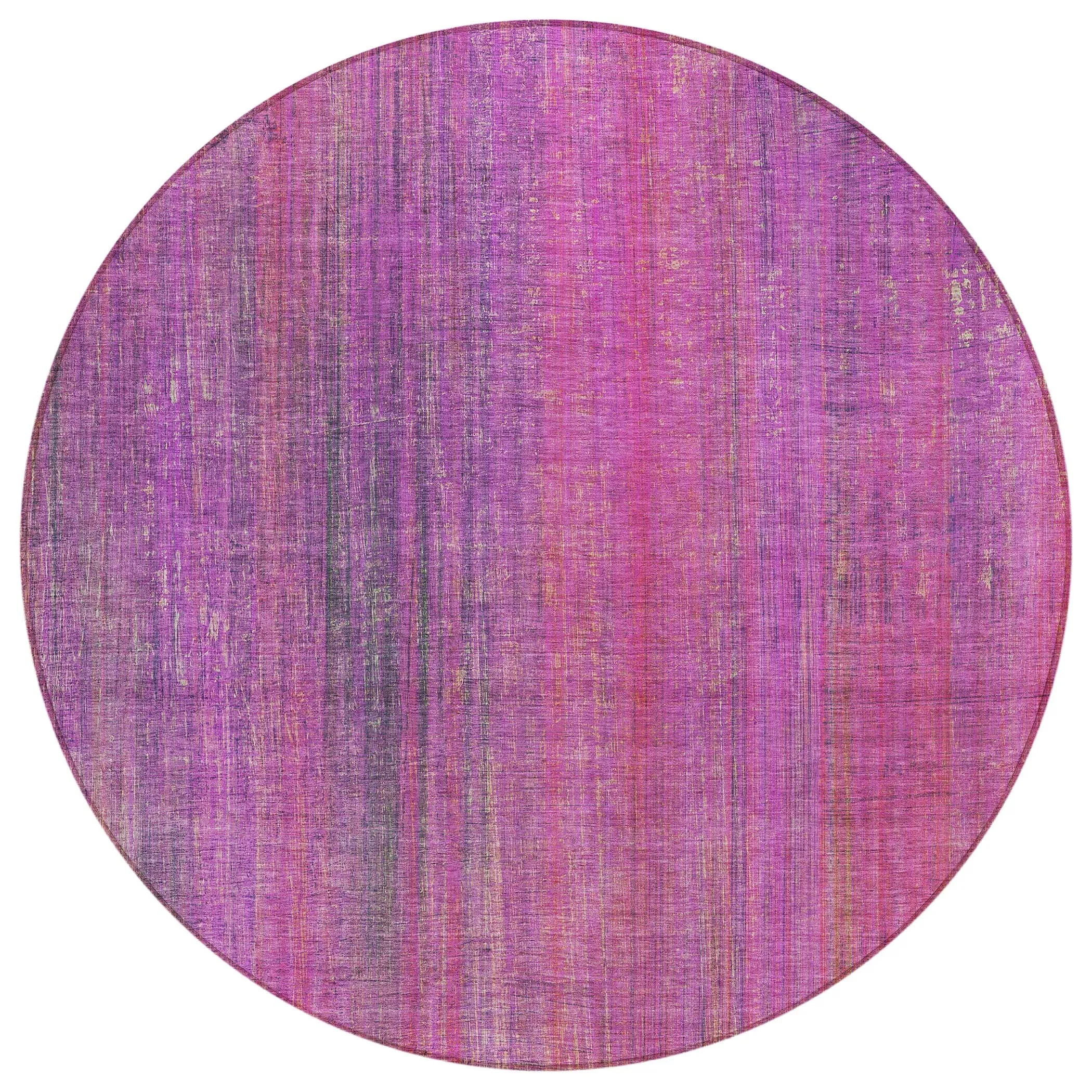 Machine Washable Indoor/ Outdoor Ombre Solid Chantille Rug