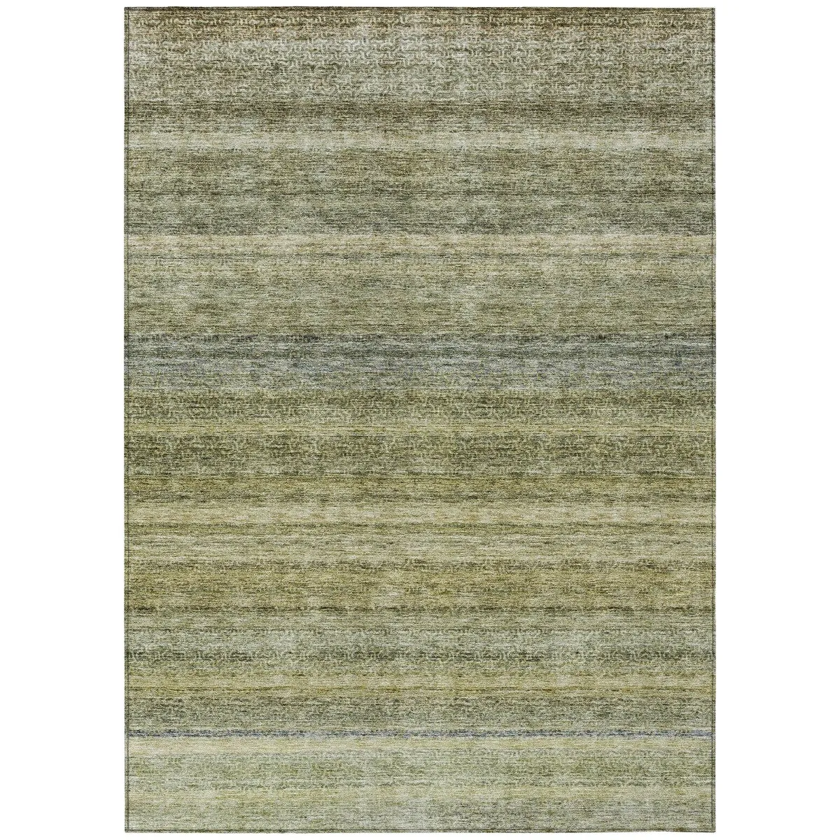 Machine Washable Indoor/ Outdoor Ombre Solid Chantille Rug