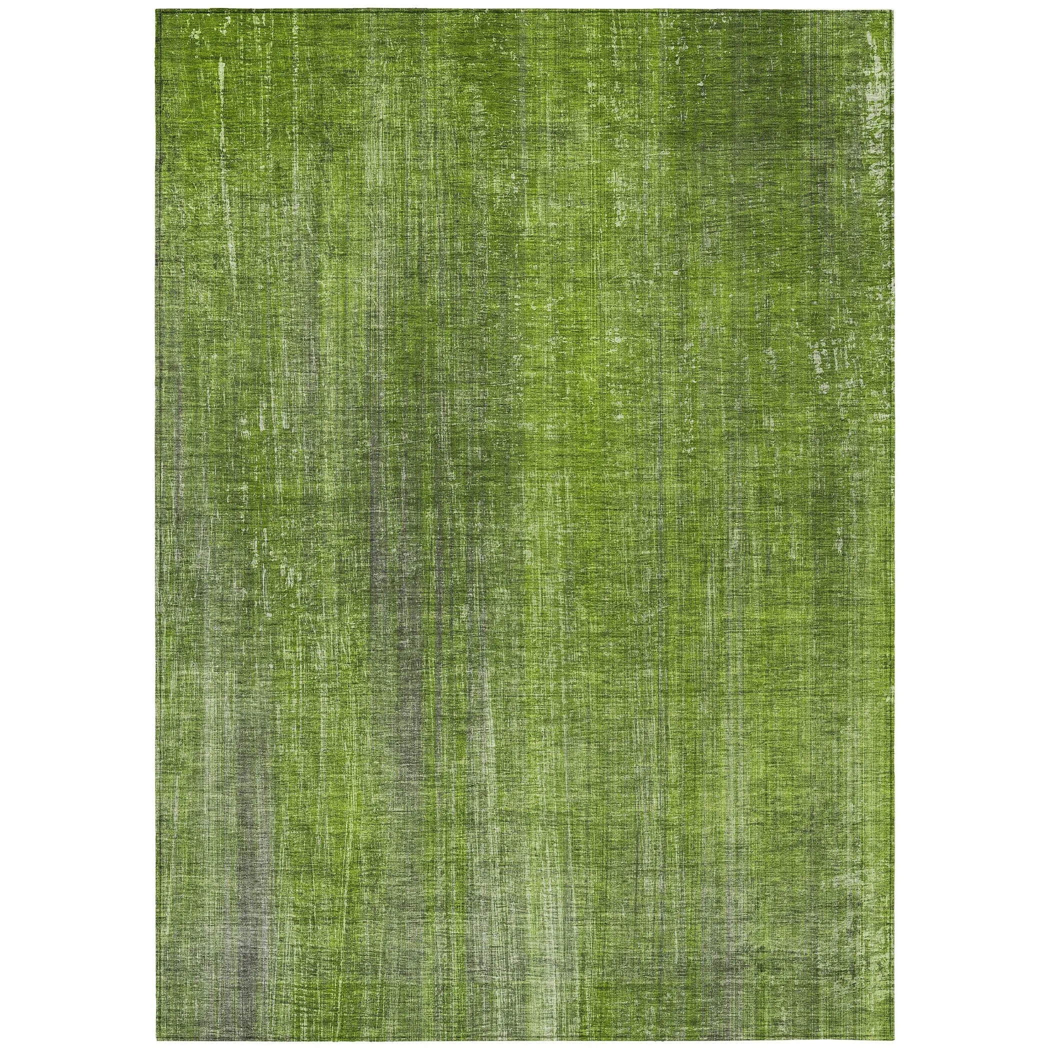Machine Washable Indoor/ Outdoor Ombre Solid Chantille Rug