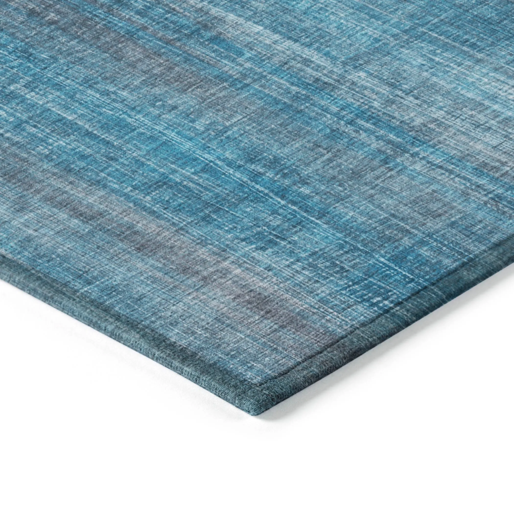 Machine Washable Indoor/ Outdoor Ombre Solid Chantille Rug