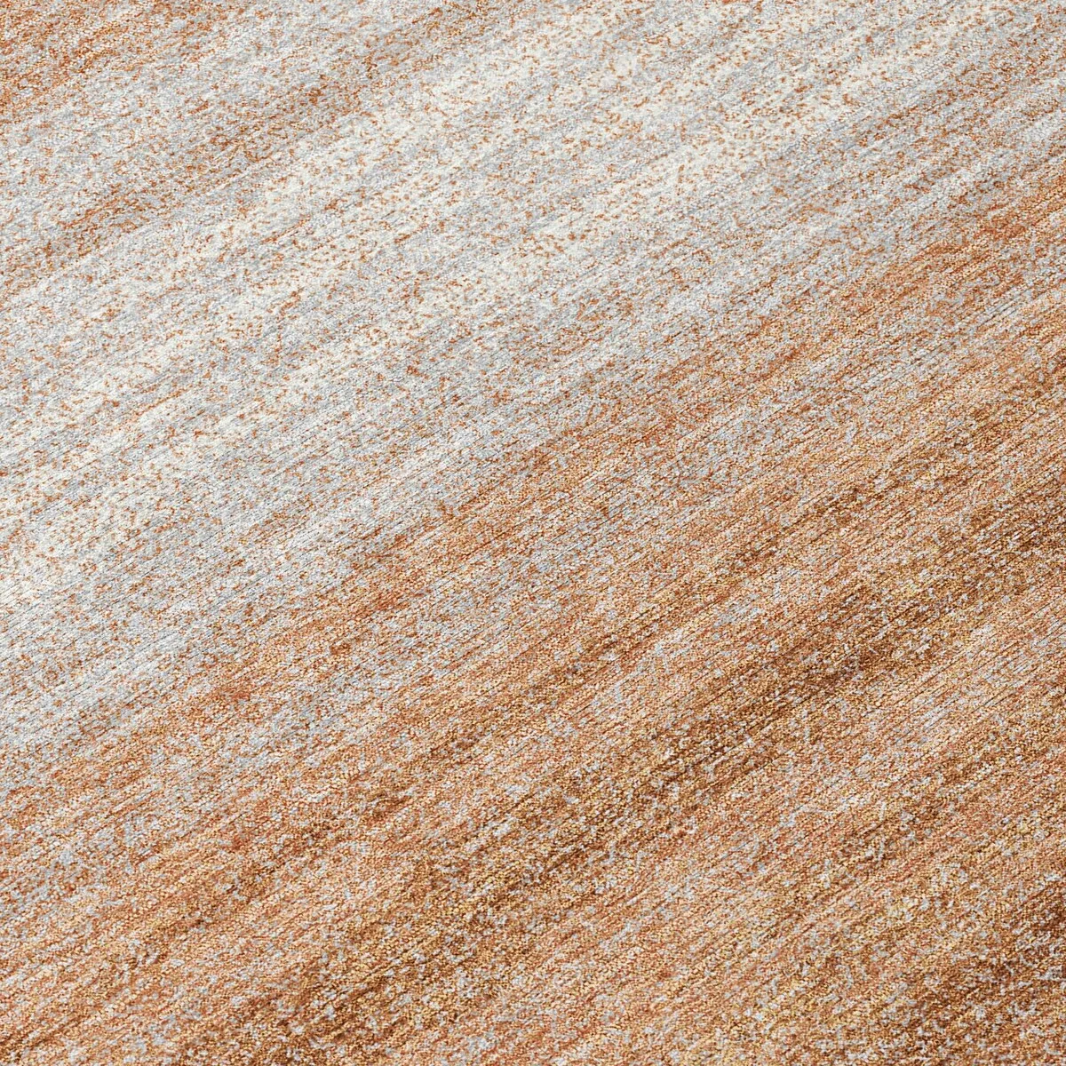 Machine Washable Indoor/ Outdoor Ombre Stripe Chantille Rug