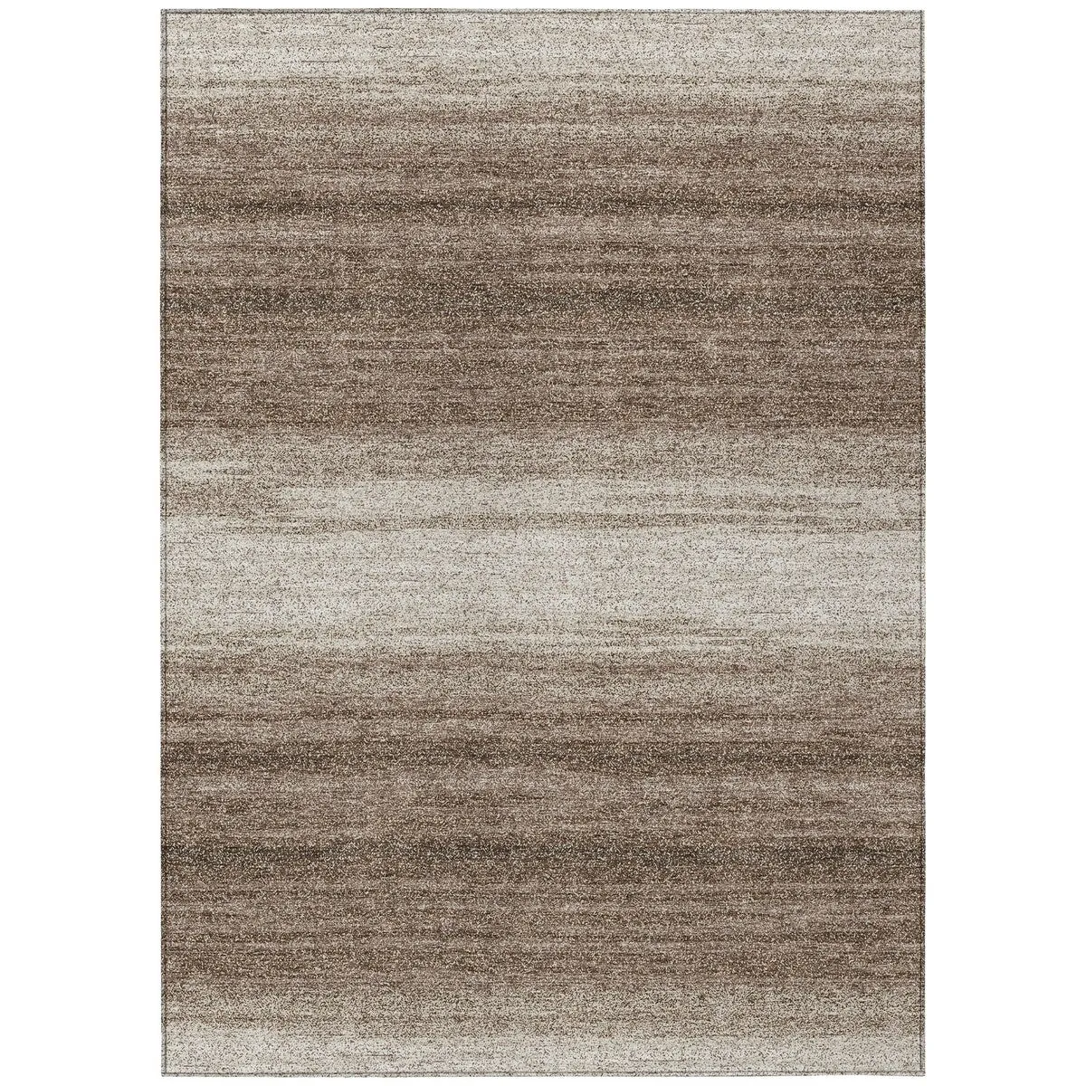 Machine Washable Indoor/ Outdoor Ombre Stripe Chantille Rug
