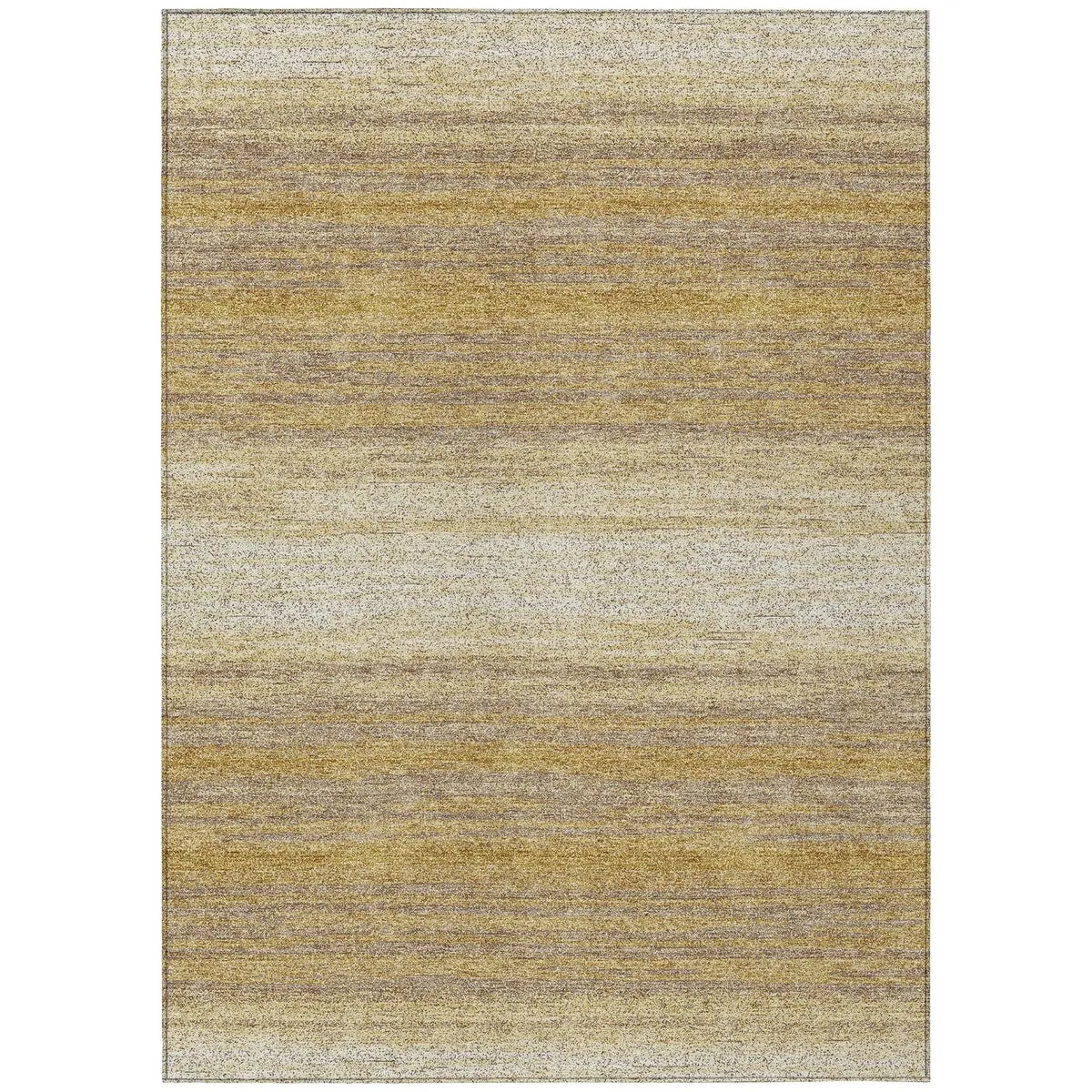 Machine Washable Indoor/ Outdoor Ombre Stripe Chantille Rug