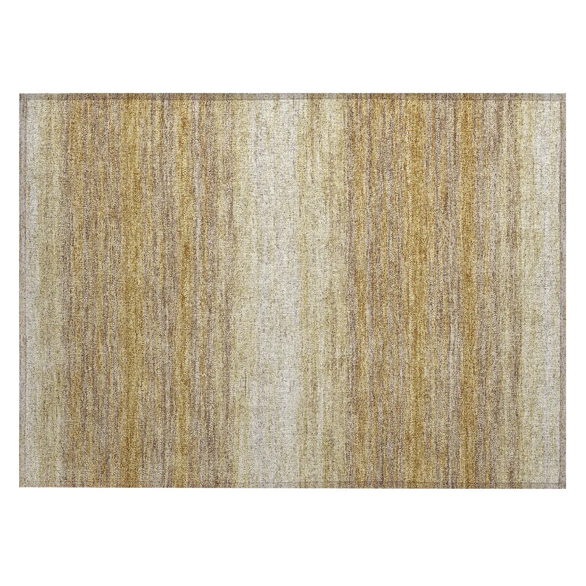 Machine Washable Indoor/ Outdoor Ombre Stripe Chantille Rug