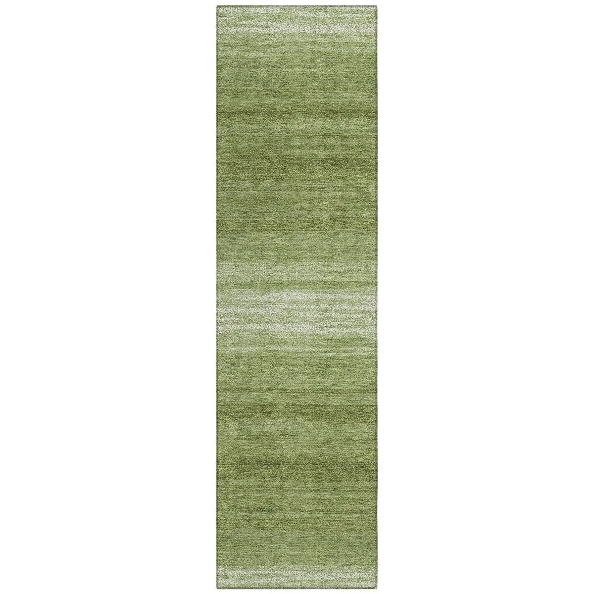 Machine Washable Indoor/ Outdoor Ombre Stripe Chantille Rug