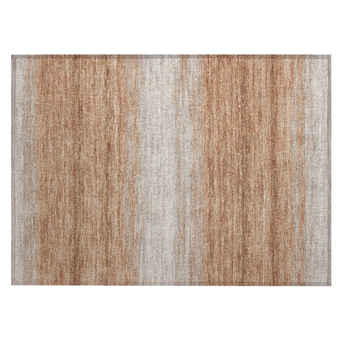 Machine Washable Indoor/ Outdoor Ombre Stripe Chantille Rug