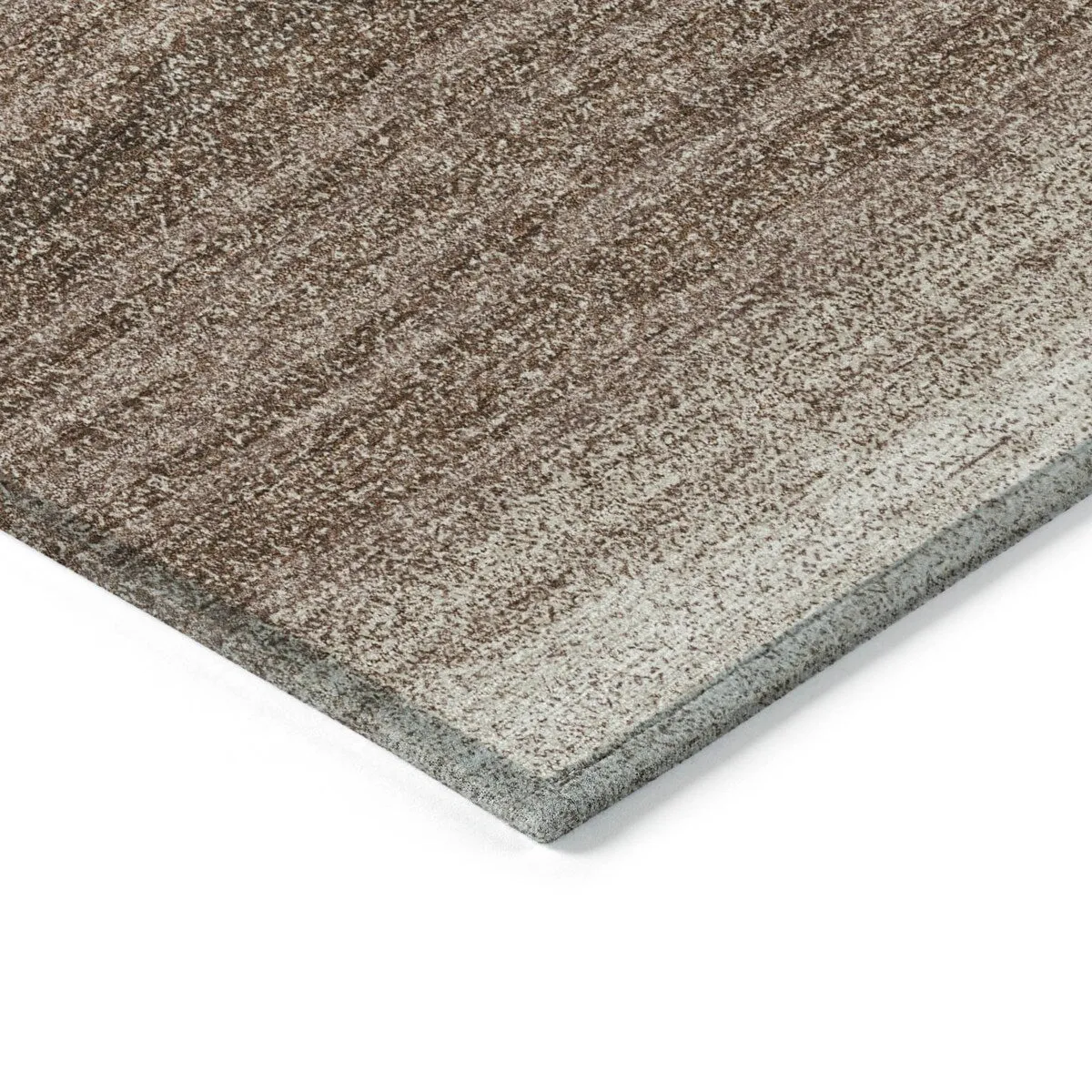 Machine Washable Indoor/ Outdoor Ombre Stripe Chantille Rug