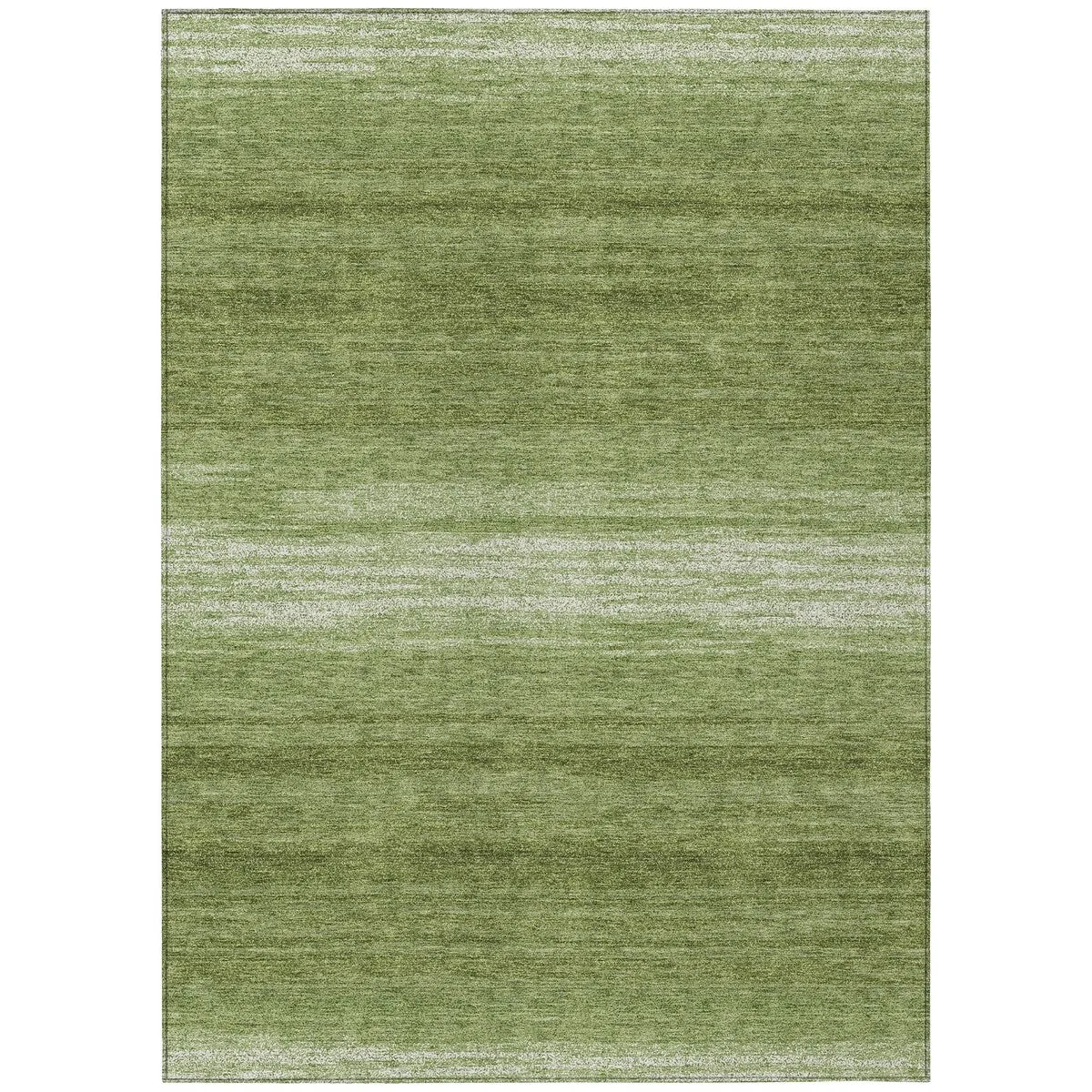 Machine Washable Indoor/ Outdoor Ombre Stripe Chantille Rug