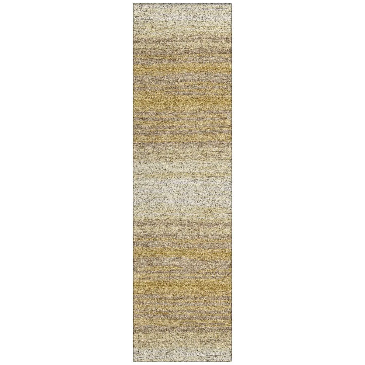 Machine Washable Indoor/ Outdoor Ombre Stripe Chantille Rug