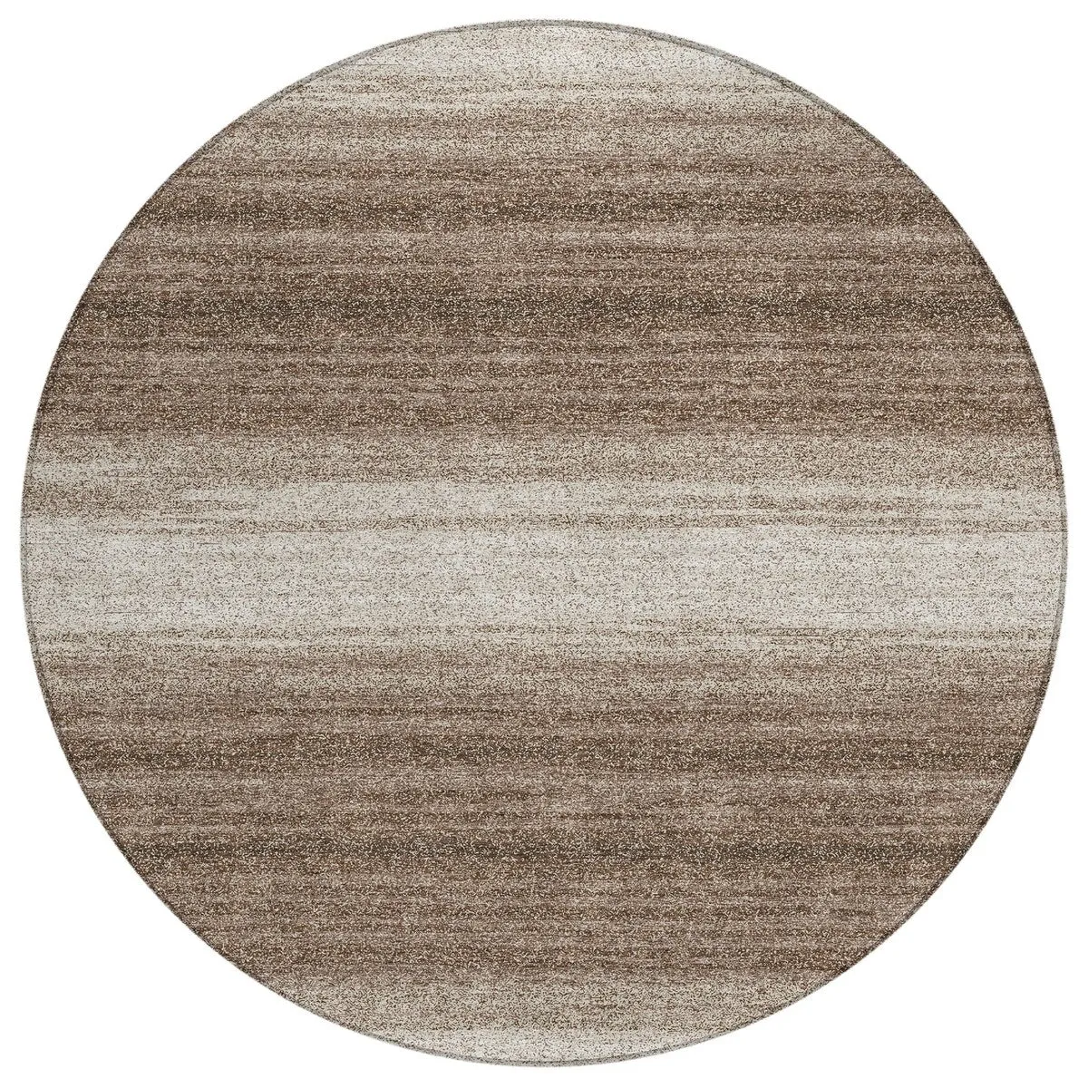 Machine Washable Indoor/ Outdoor Ombre Stripe Chantille Rug