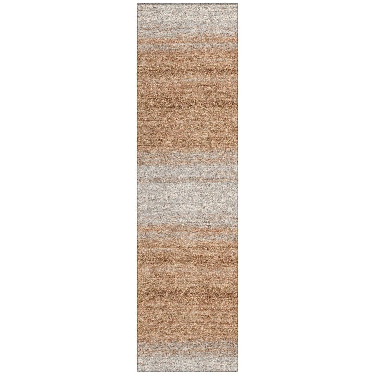 Machine Washable Indoor/ Outdoor Ombre Stripe Chantille Rug