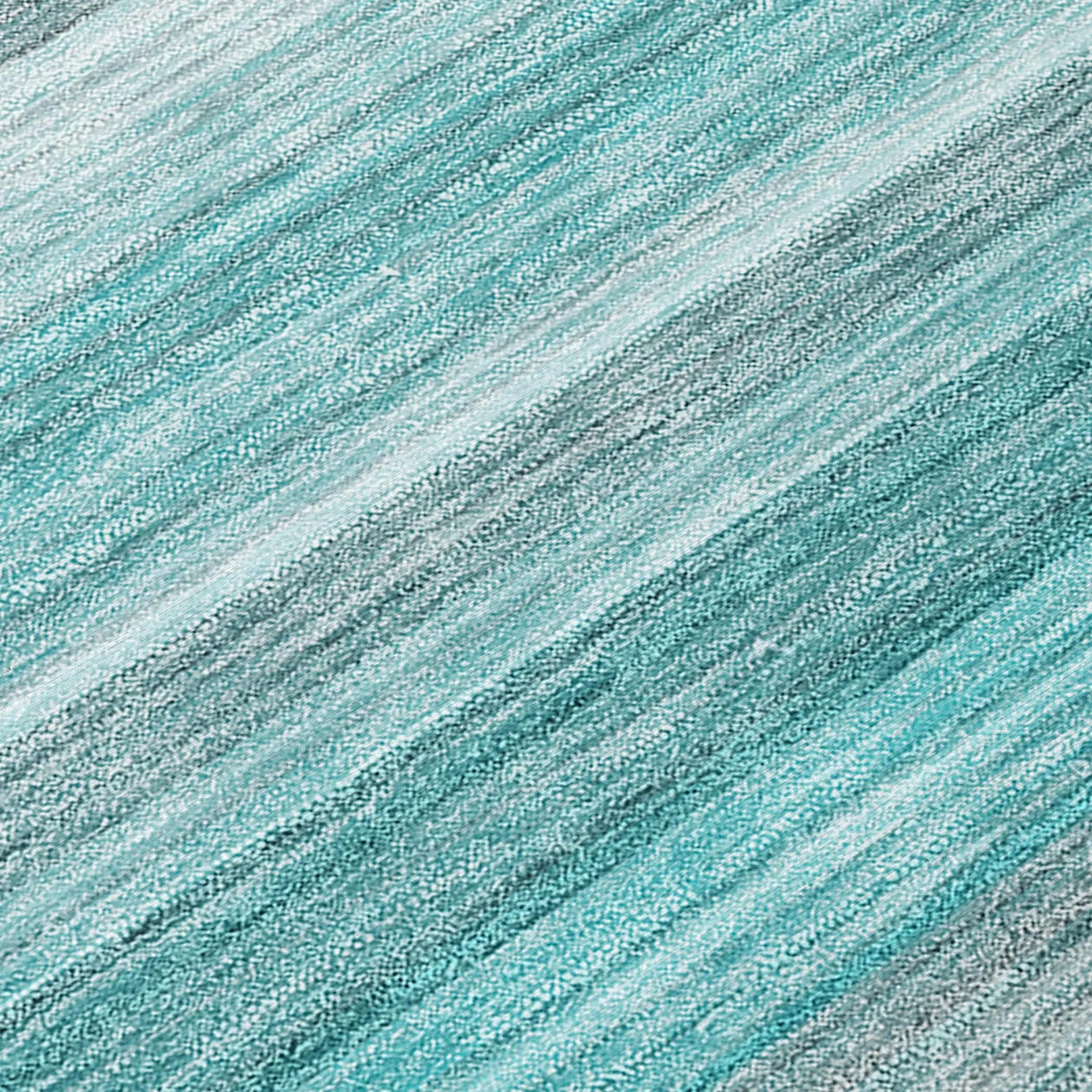 Machine Washable Indoor/ Outdoor Ombre Stripes Chantille Rug