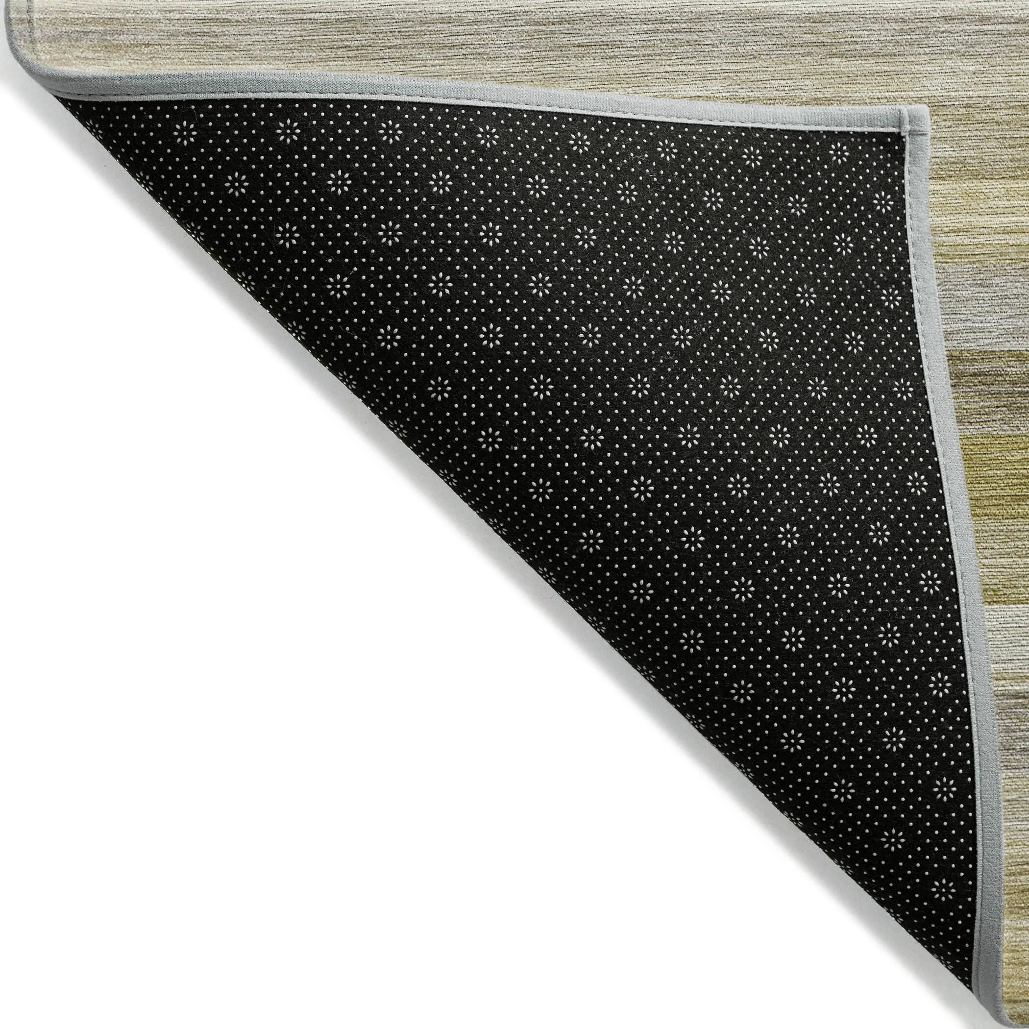 Machine Washable Indoor/ Outdoor Ombre Stripes Chantille Rug
