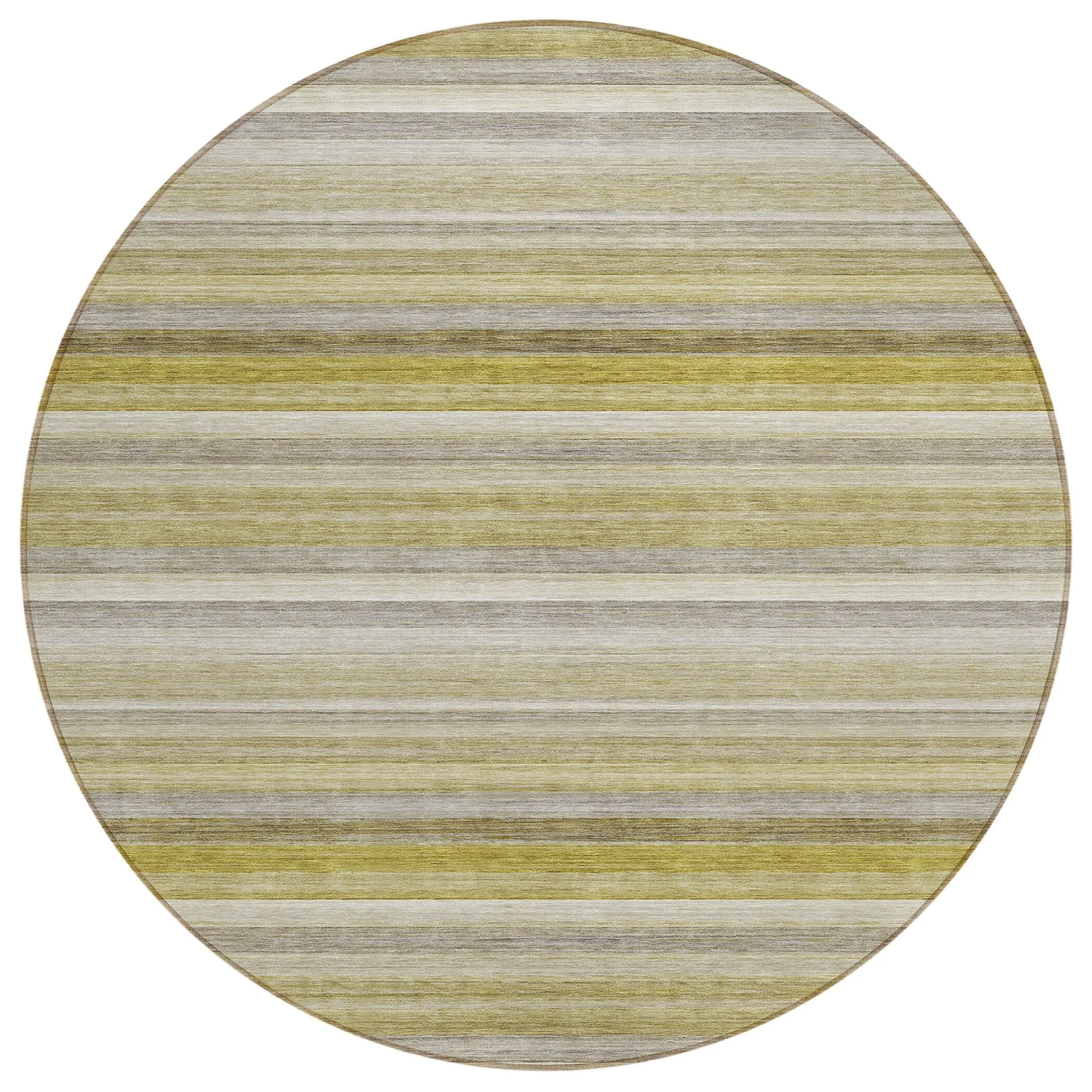 Machine Washable Indoor/ Outdoor Ombre Stripes Chantille Rug