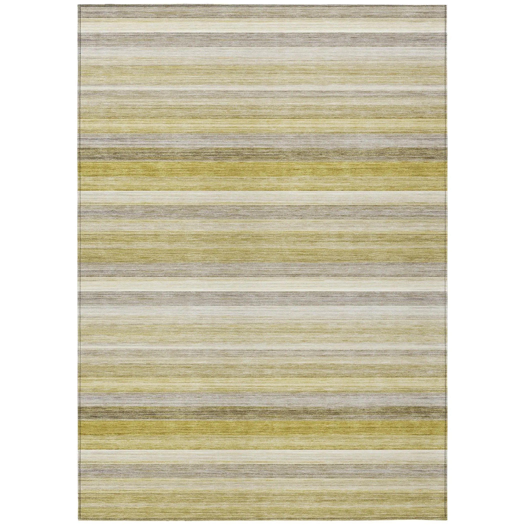 Machine Washable Indoor/ Outdoor Ombre Stripes Chantille Rug