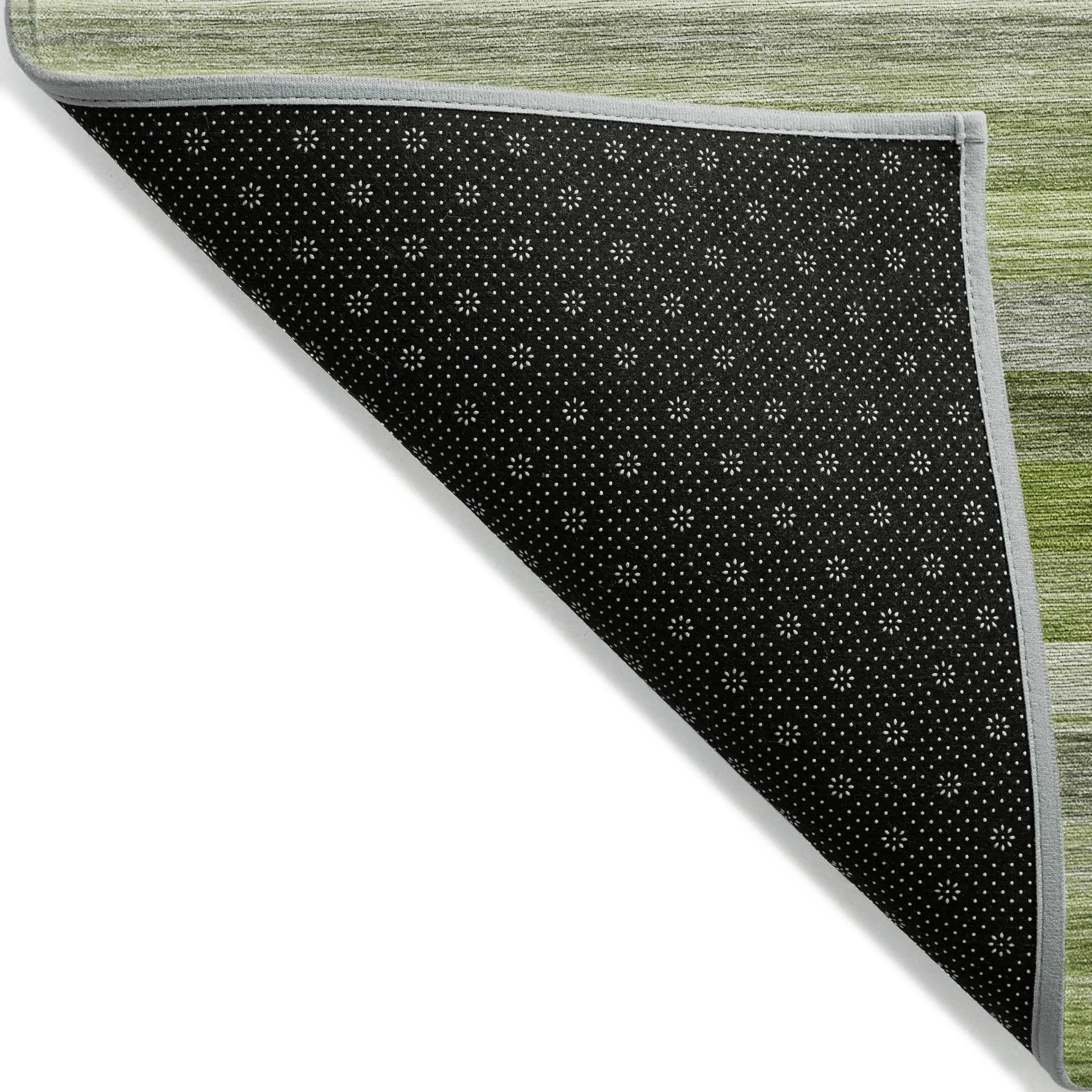 Machine Washable Indoor/ Outdoor Ombre Stripes Chantille Rug