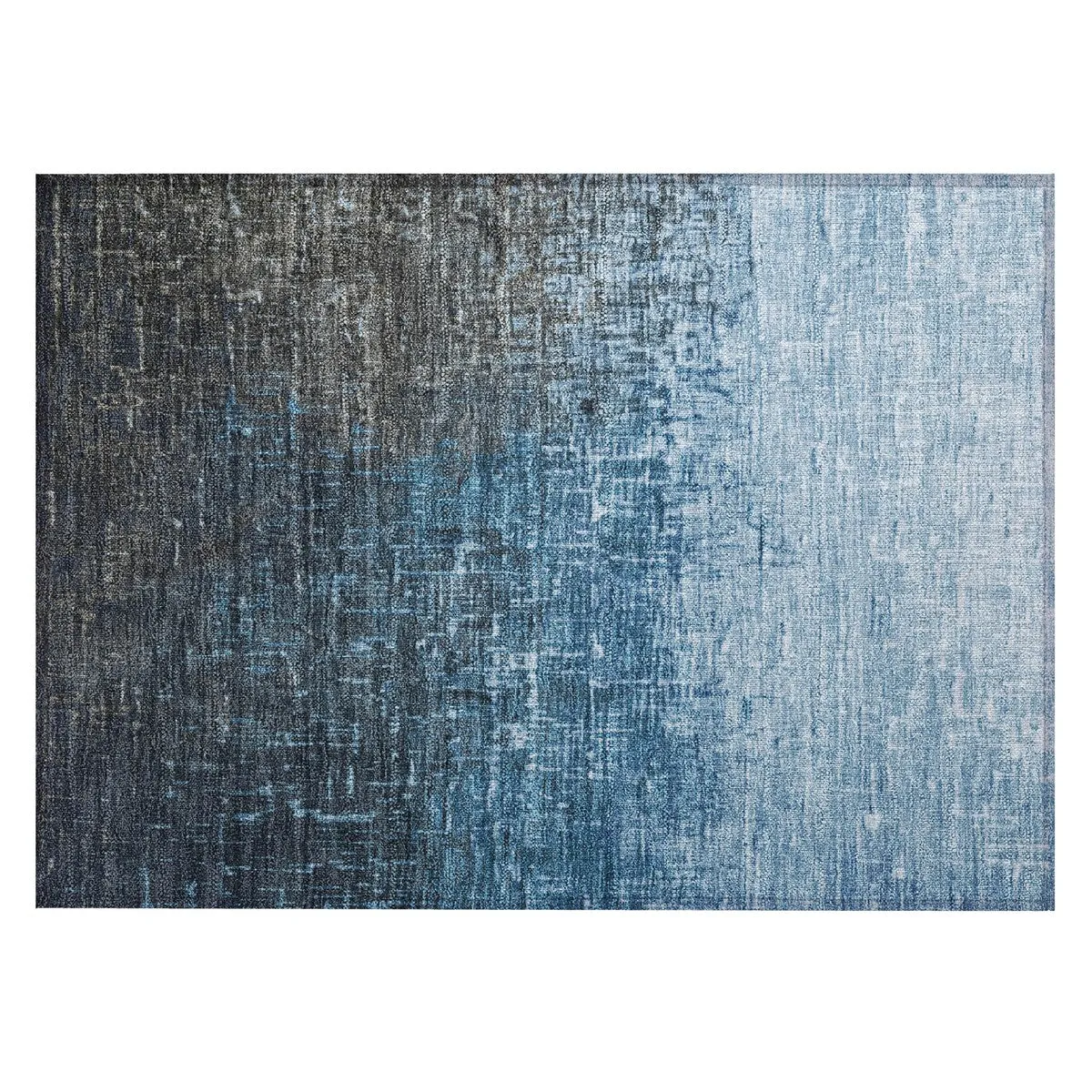 Machine Washable Indoor/ Outdoor Ombre Texture Chantille Rug