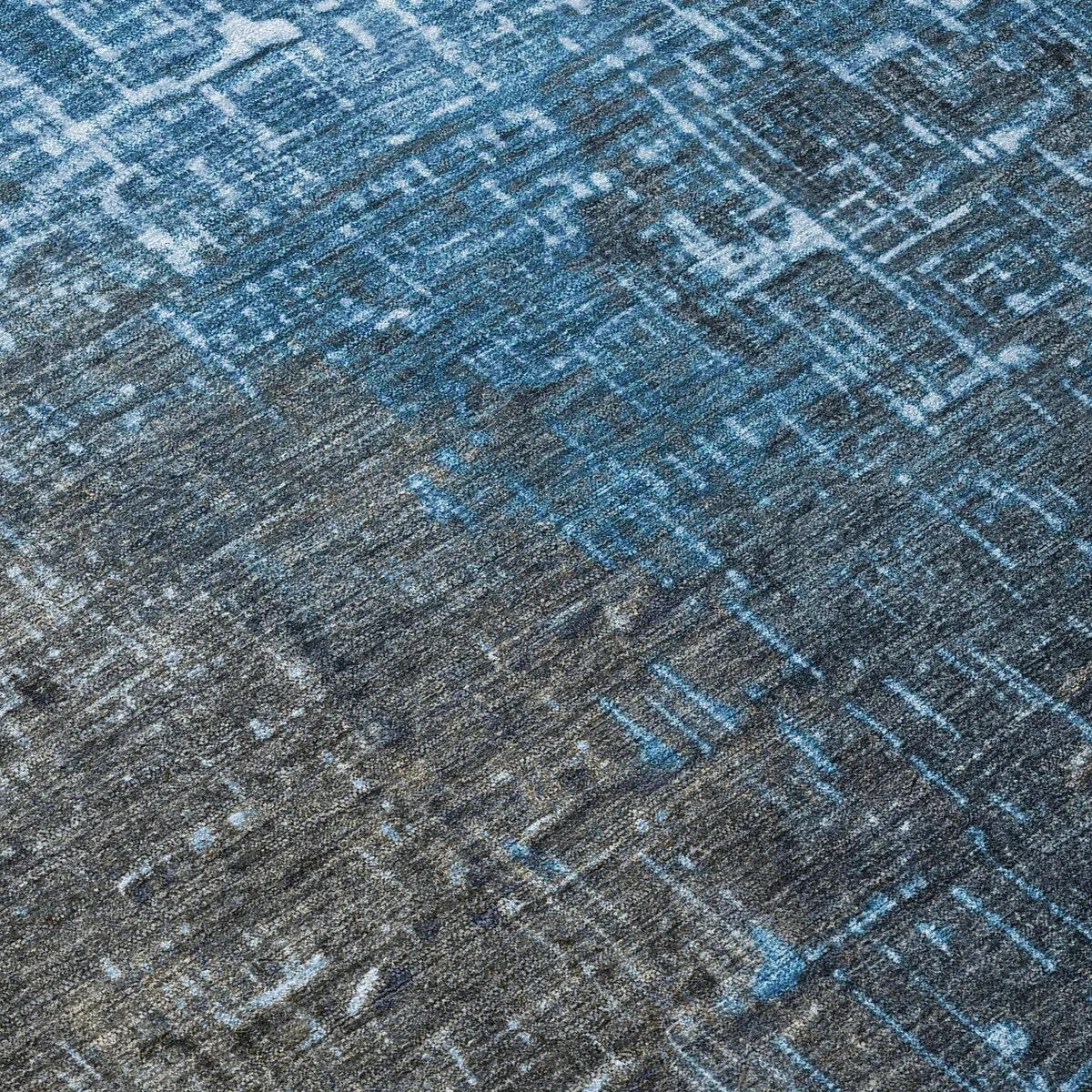 Machine Washable Indoor/ Outdoor Ombre Texture Chantille Rug