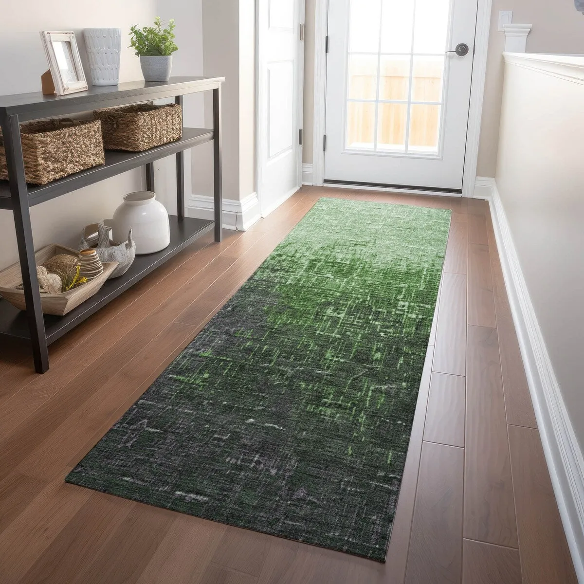 Machine Washable Indoor/ Outdoor Ombre Texture Chantille Rug