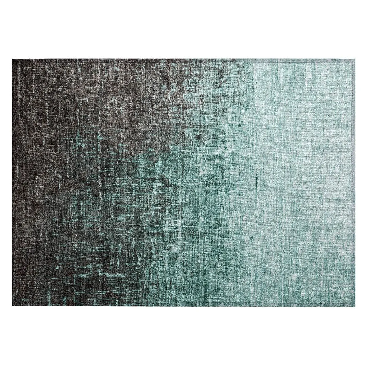 Machine Washable Indoor/ Outdoor Ombre Texture Chantille Rug