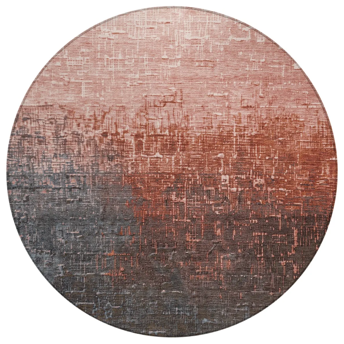 Machine Washable Indoor/ Outdoor Ombre Texture Chantille Rug