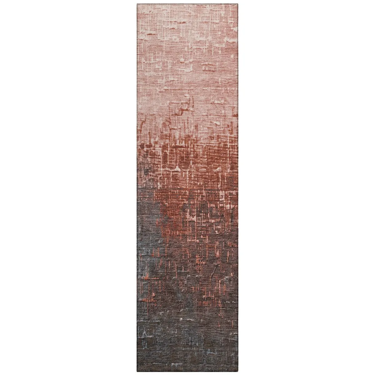 Machine Washable Indoor/ Outdoor Ombre Texture Chantille Rug