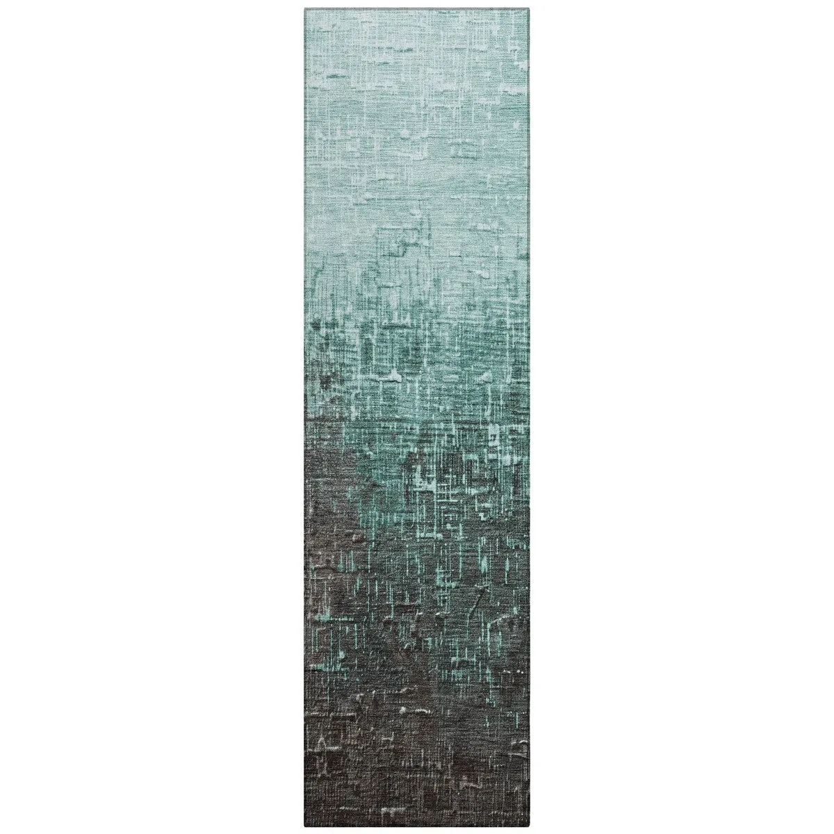 Machine Washable Indoor/ Outdoor Ombre Texture Chantille Rug