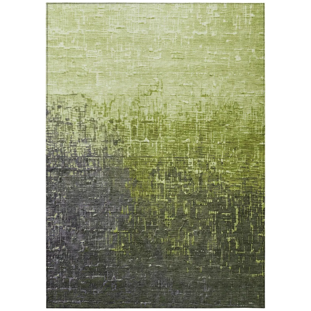 Machine Washable Indoor/ Outdoor Ombre Texture Chantille Rug