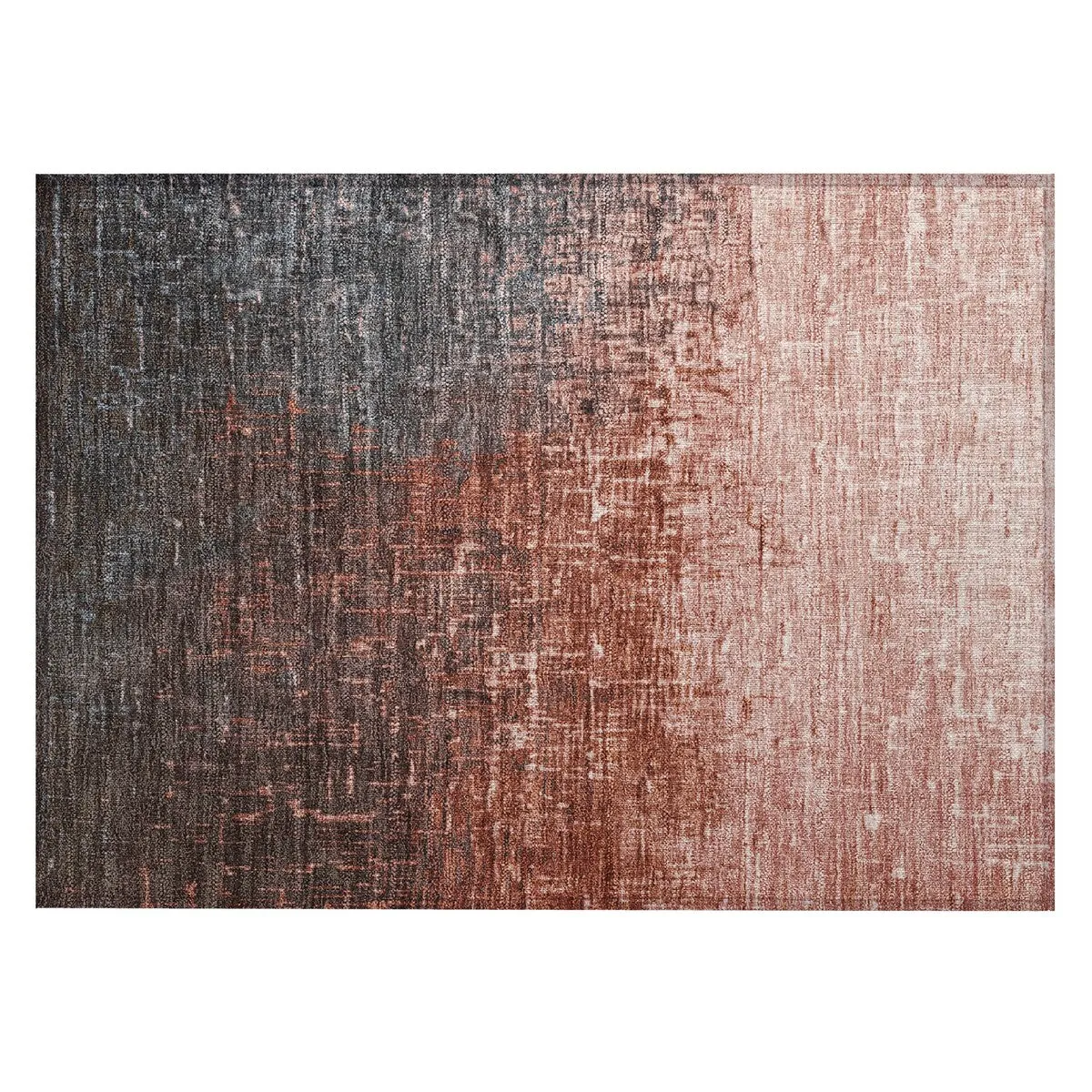 Machine Washable Indoor/ Outdoor Ombre Texture Chantille Rug