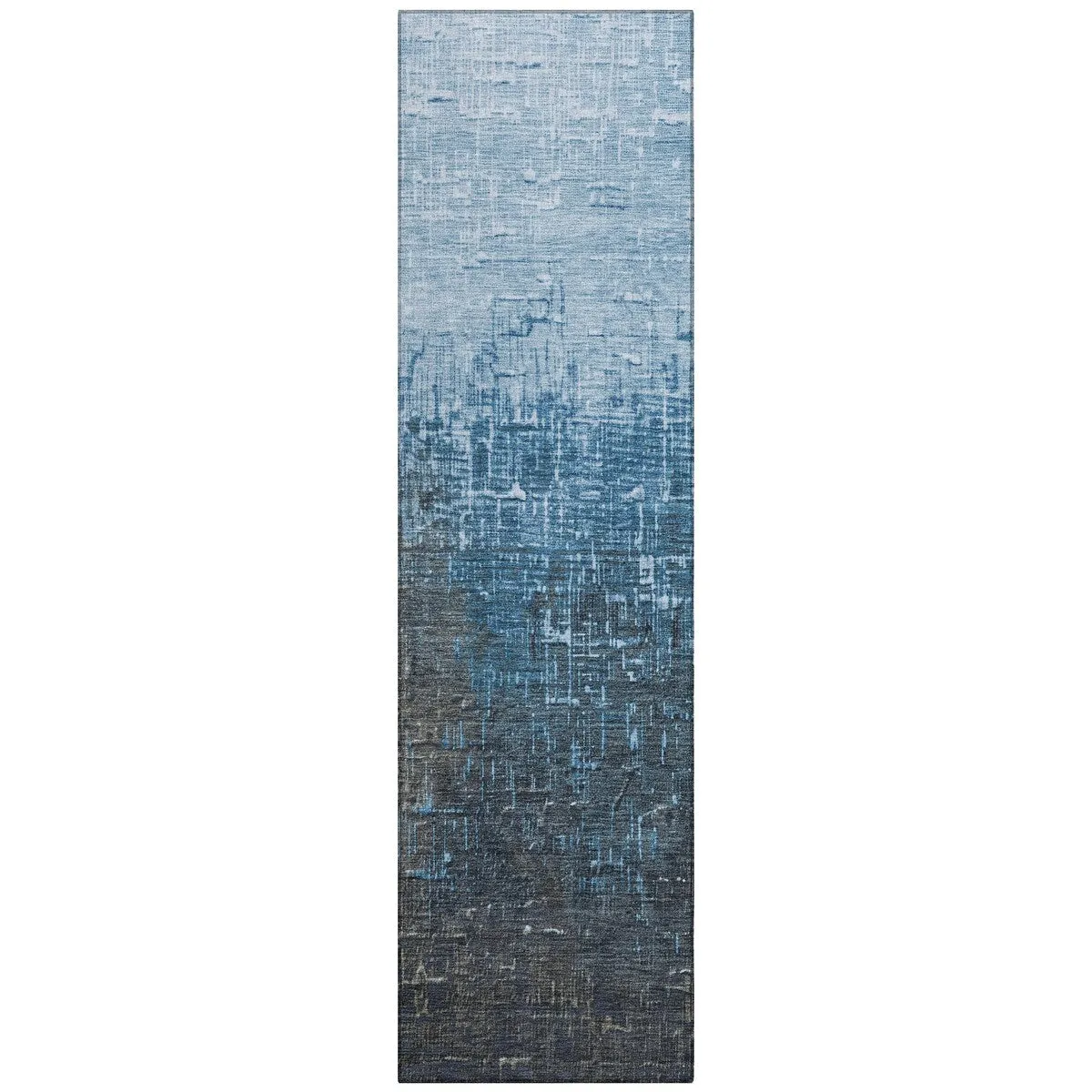 Machine Washable Indoor/ Outdoor Ombre Texture Chantille Rug