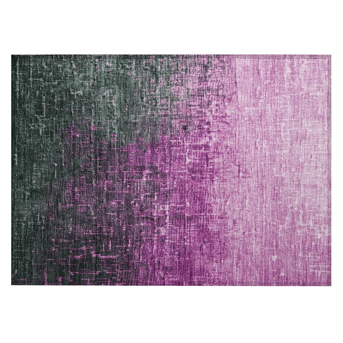 Machine Washable Indoor/ Outdoor Ombre Texture Chantille Rug
