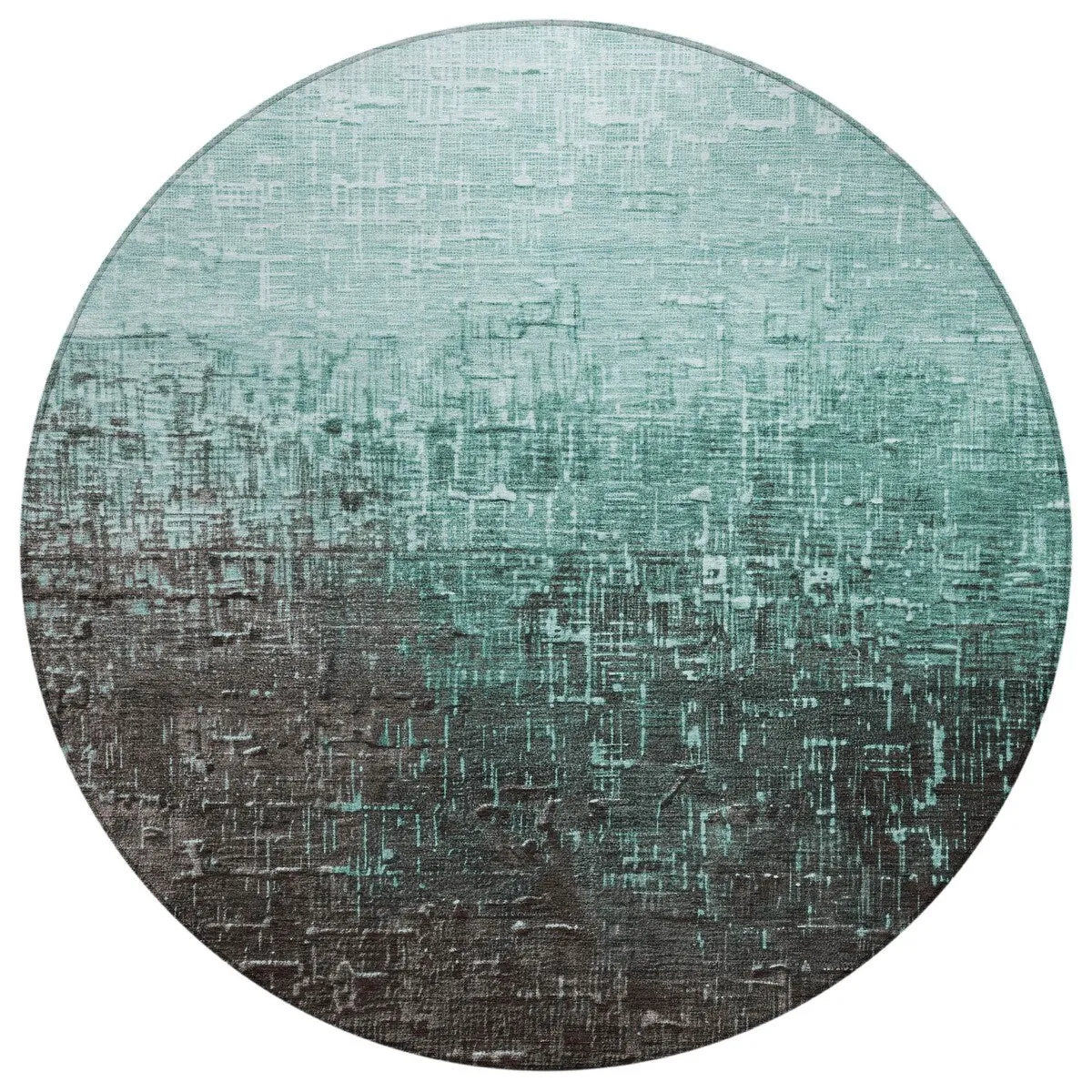 Machine Washable Indoor/ Outdoor Ombre Texture Chantille Rug