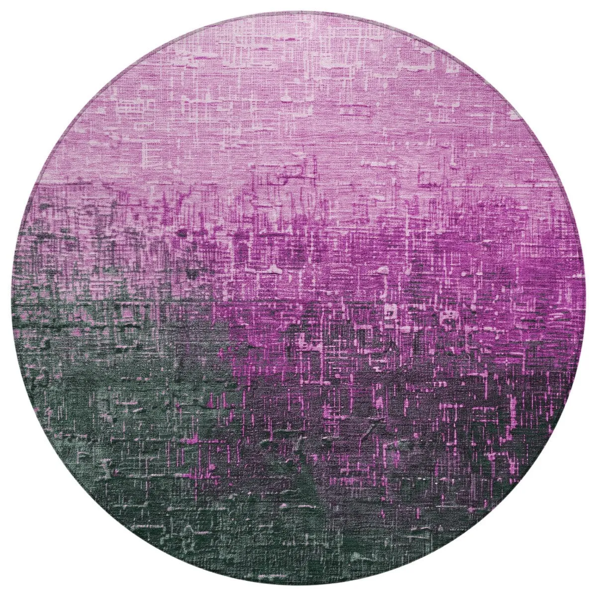 Machine Washable Indoor/ Outdoor Ombre Texture Chantille Rug