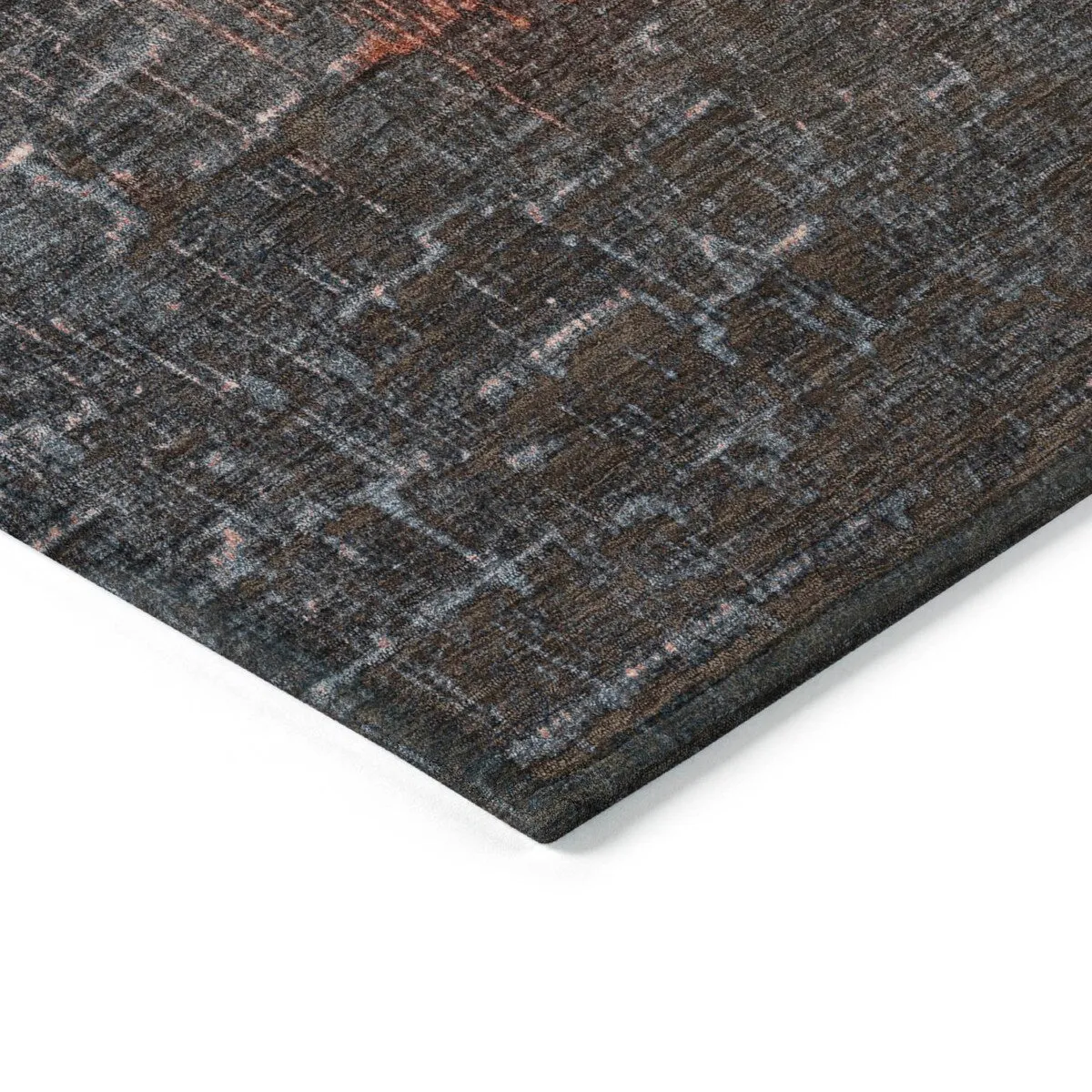 Machine Washable Indoor/ Outdoor Ombre Texture Chantille Rug