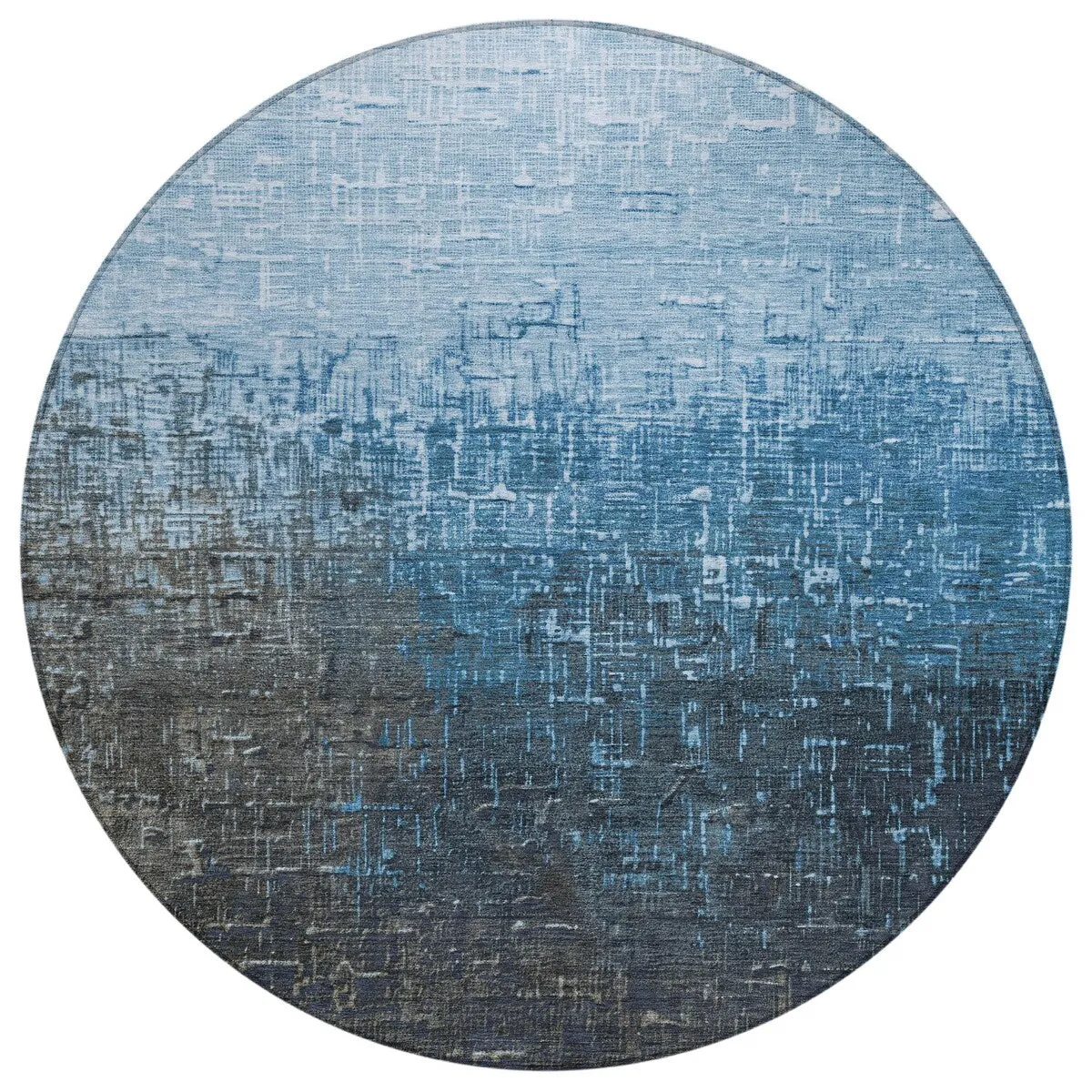 Machine Washable Indoor/ Outdoor Ombre Texture Chantille Rug