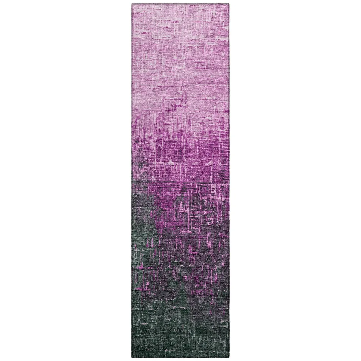 Machine Washable Indoor/ Outdoor Ombre Texture Chantille Rug