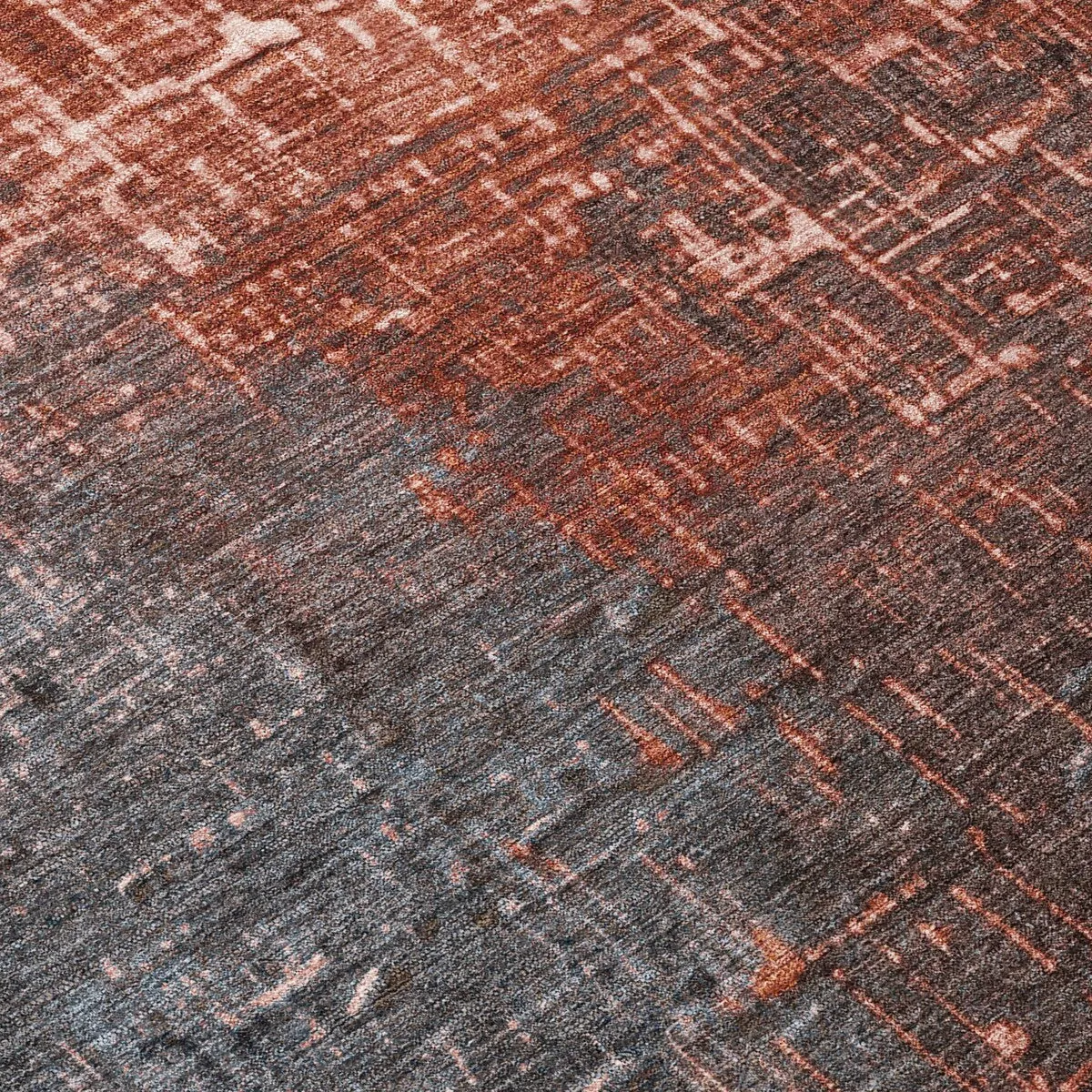 Machine Washable Indoor/ Outdoor Ombre Texture Chantille Rug