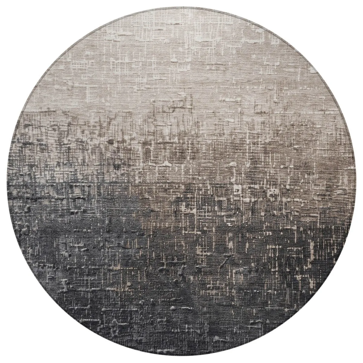 Machine Washable Indoor/ Outdoor Ombre Texture Chantille Rug