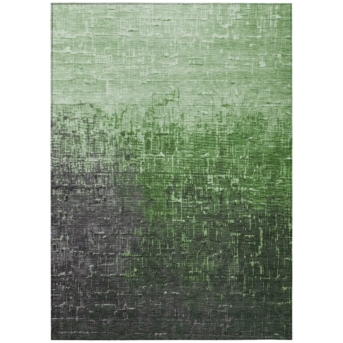 Machine Washable Indoor/ Outdoor Ombre Texture Chantille Rug