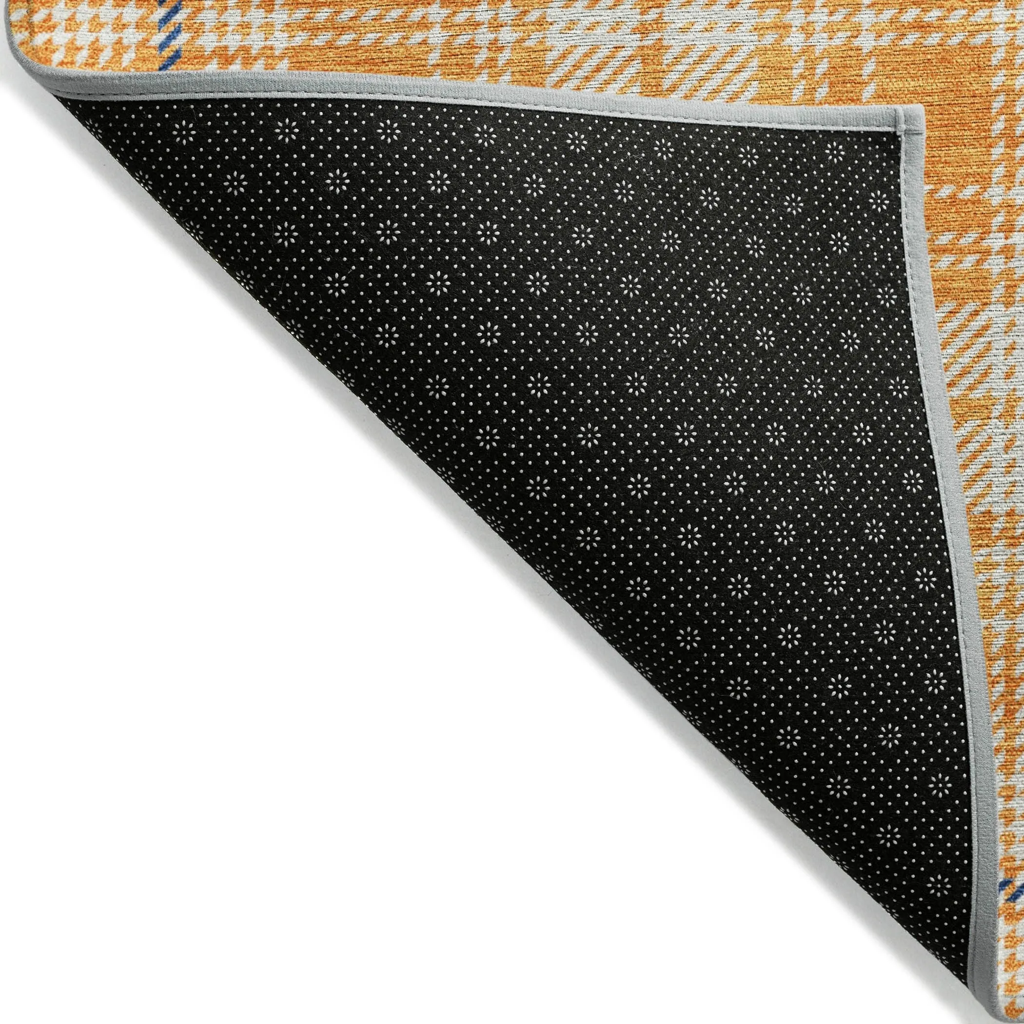 Machine Washable Indoor/ Outdoor Plaid Chantille Rug