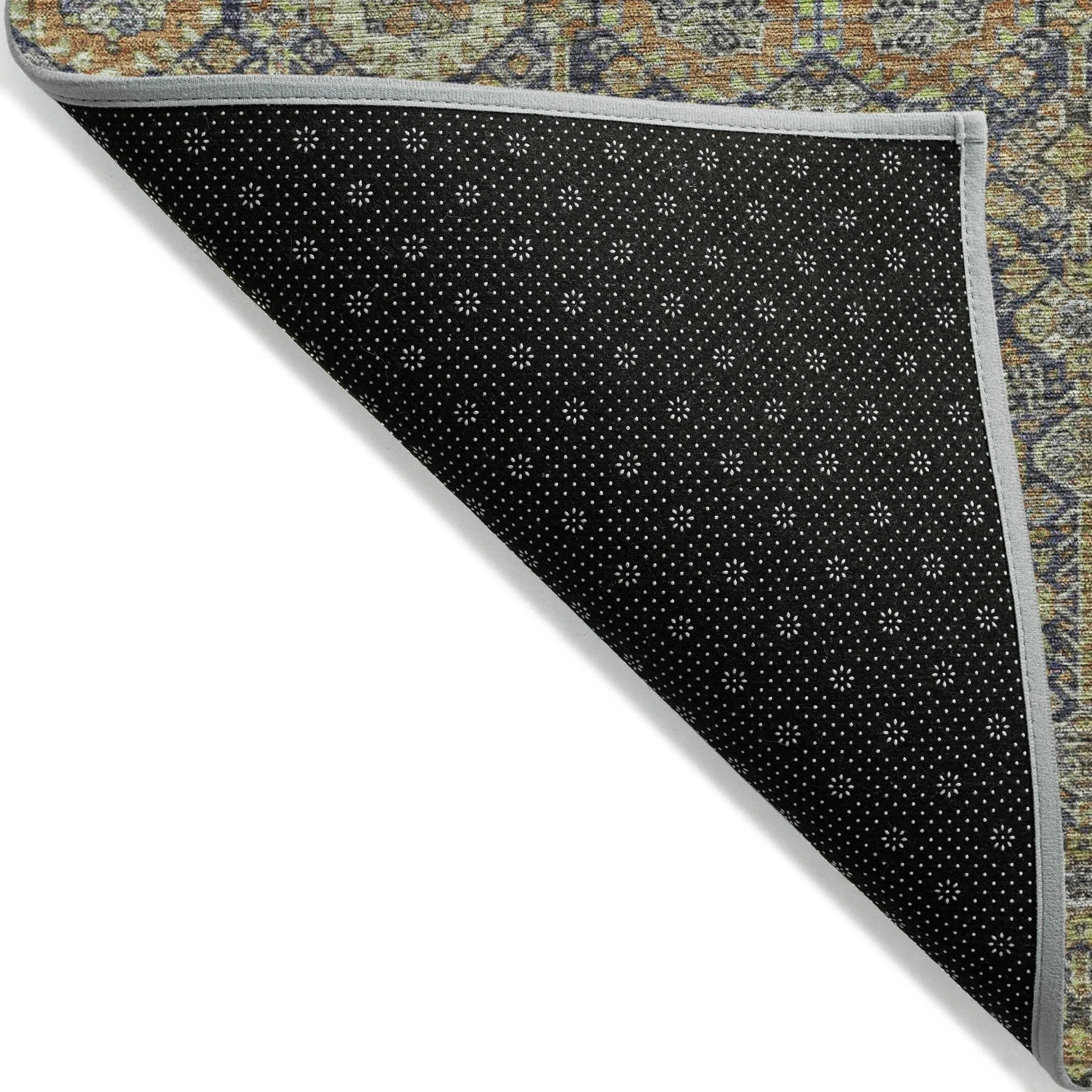 Machine Washable Indoor/ Outdoor Traditional Boho Chantille Rug