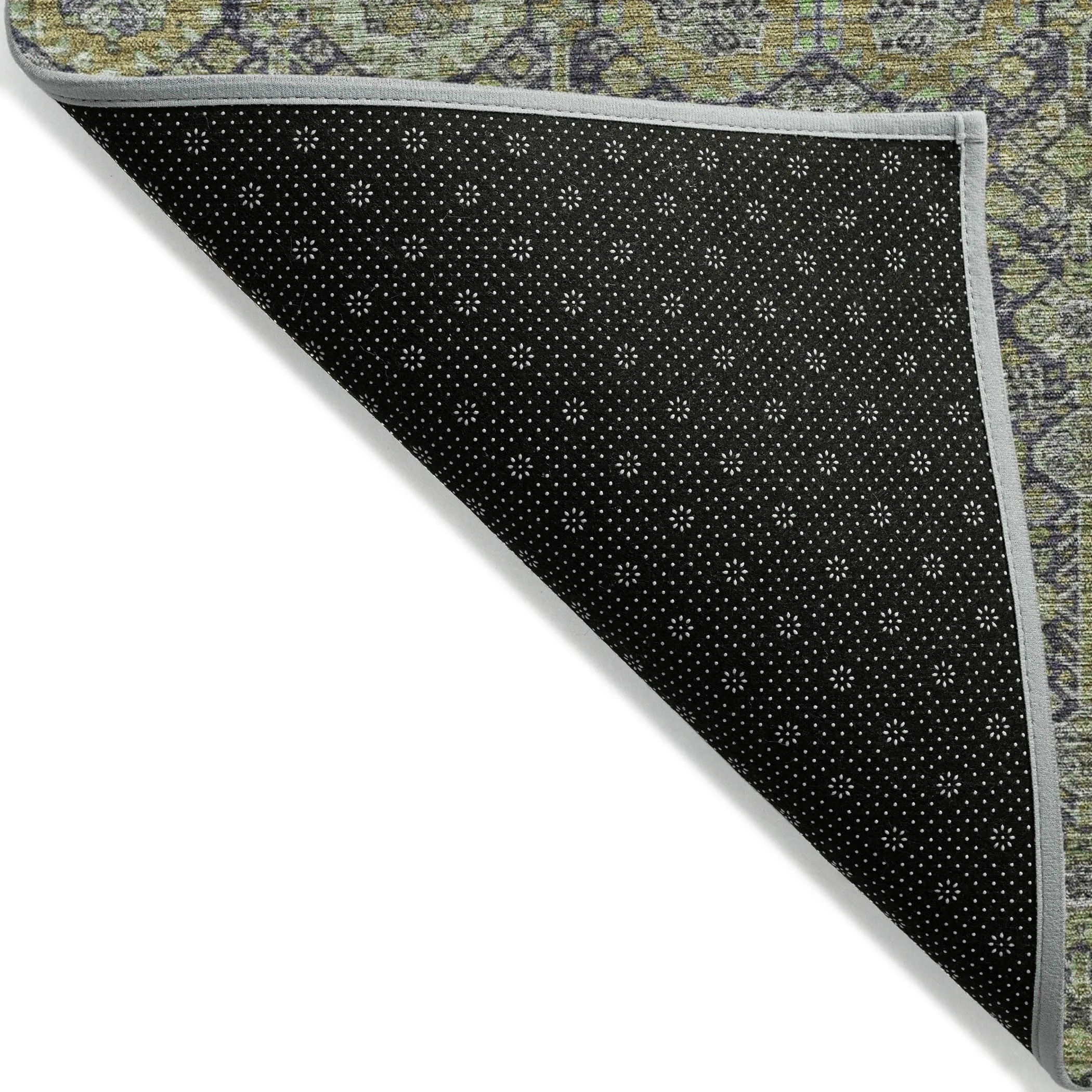 Machine Washable Indoor/ Outdoor Traditional Boho Chantille Rug