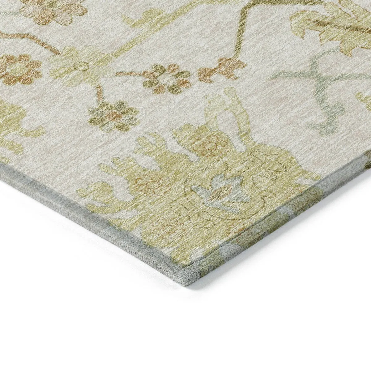 Machine Washable Indoor/ Outdoor Traditional Casual Chantille Rug