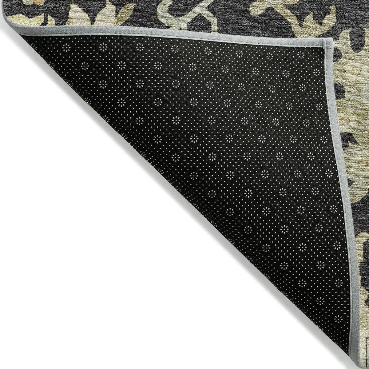 Machine Washable Indoor/ Outdoor Traditional Casual Chantille Rug