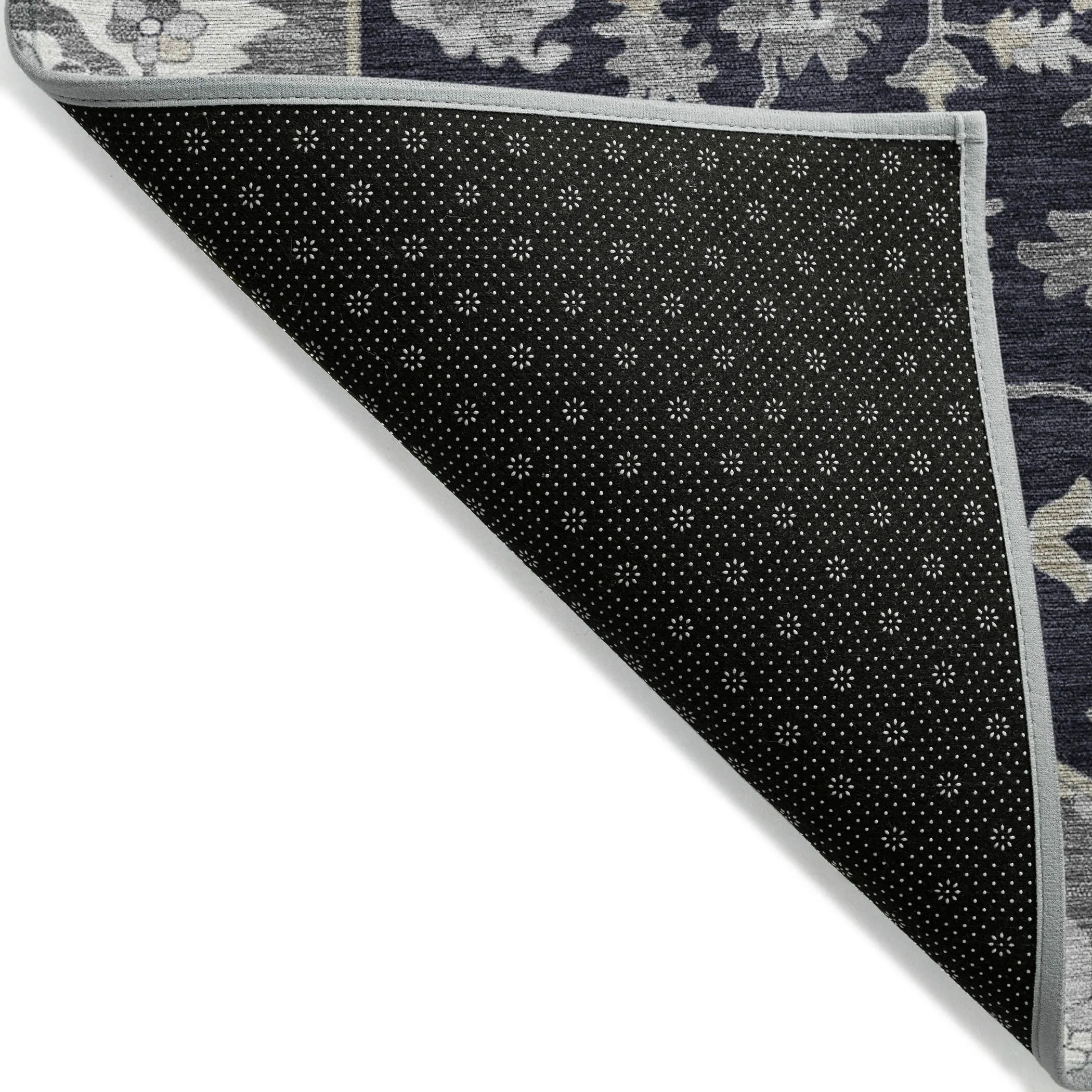 Machine Washable Indoor/ Outdoor Traditional Medallion Chantille Rug
